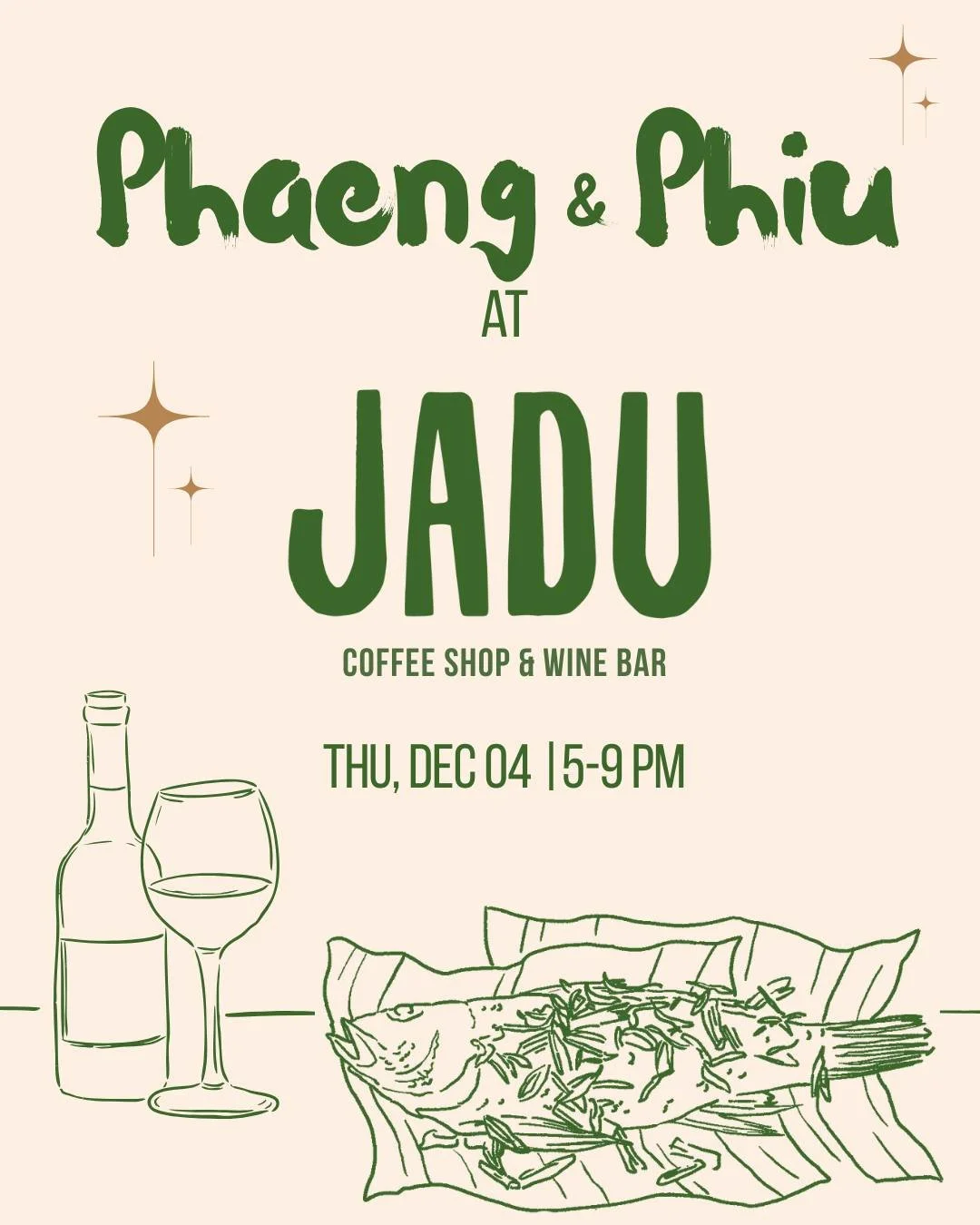 We're bringing Phaeng and Phiu to @jaduboston for one unforgettable night and our last pop-up of 2025! We can't wait to share our food with you in this intimate setting. Jadu means &ldquo;magic&rdquo; in Hindi, and we&rsquo;ll definitely be making ma