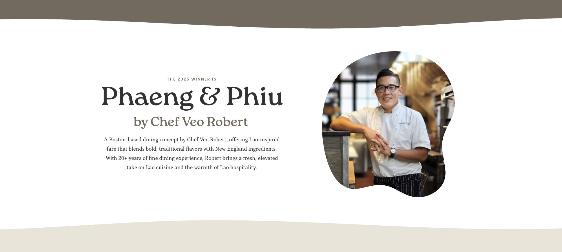 Chef Veo Robert Winner of Off the Menu 2025