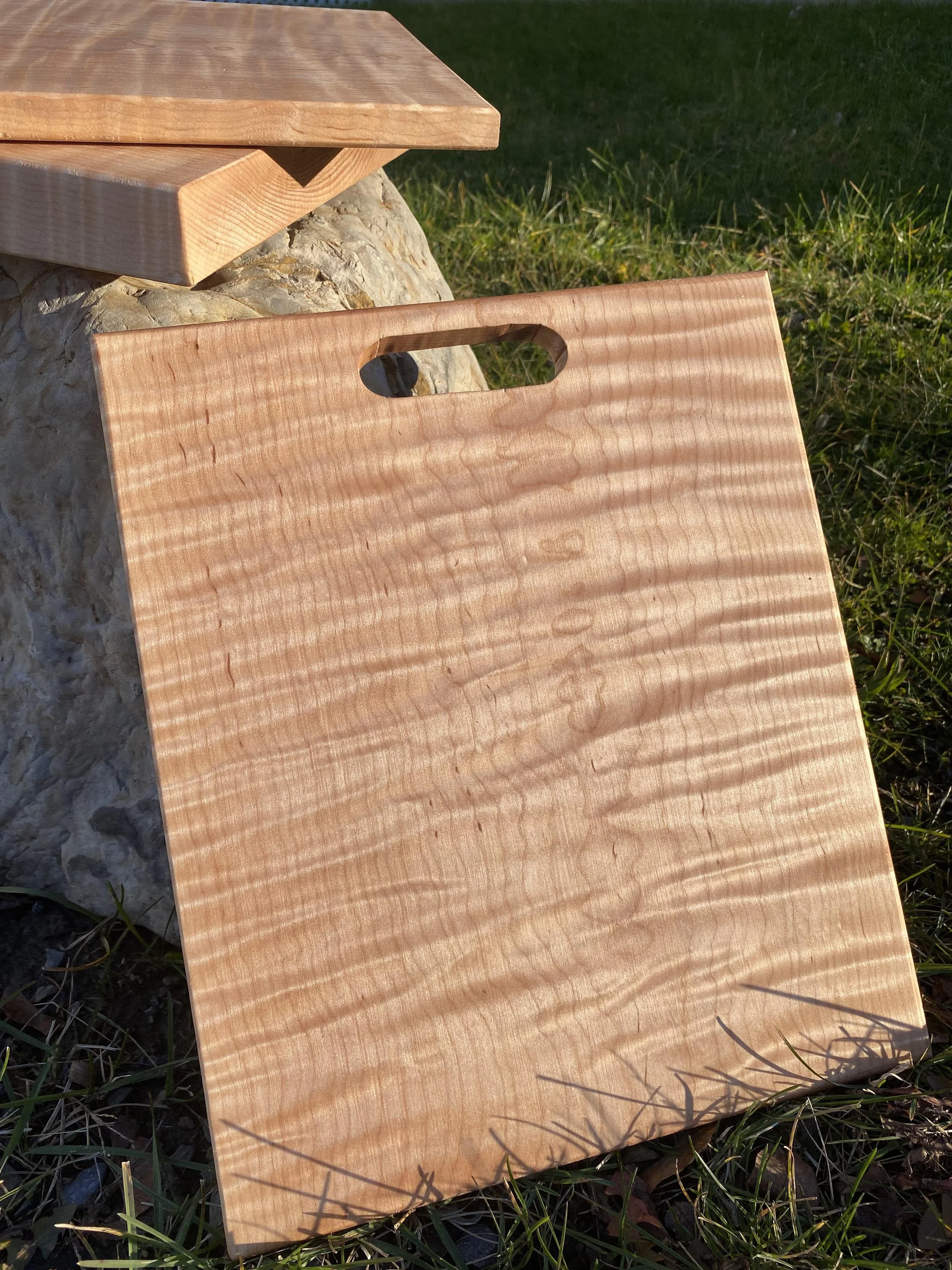 tiger-maple cutting boards