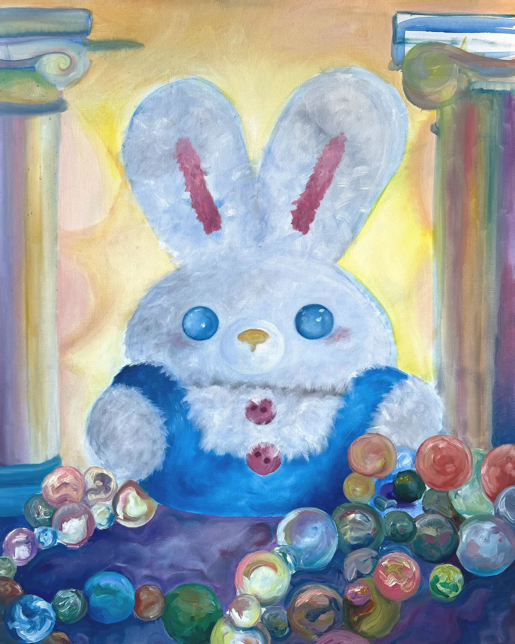 Still life, acrylic/oil on canvas, Spring 2025