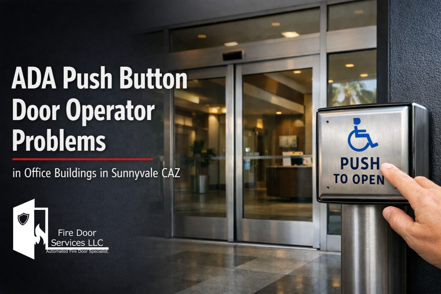 ADA Push Button Door Operator Problems in Office Buildings in Sunnyvale CA