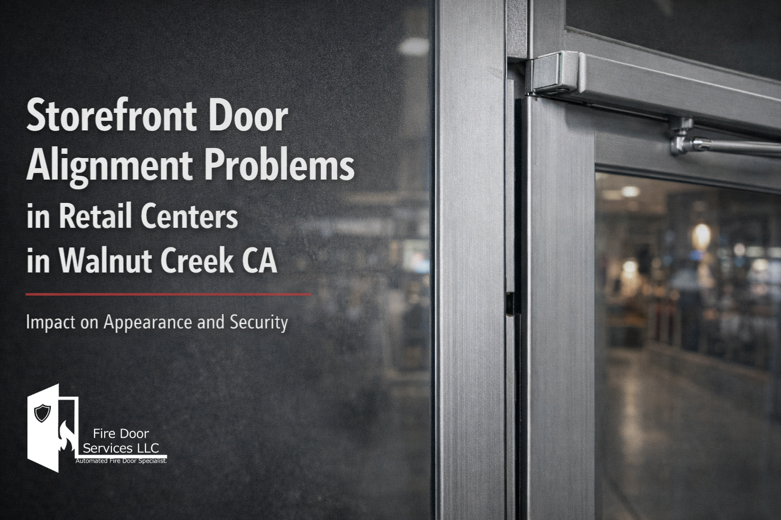 Storefront Door Alignment Problems in Retail Centers in Walnut Creek CA