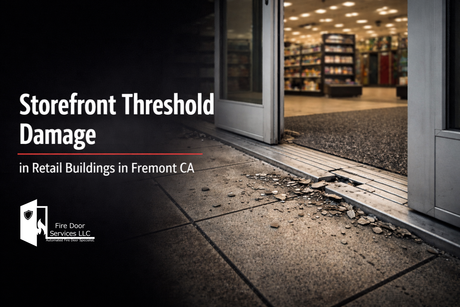 Storefront Threshold Damage in Retail Buildings in Fremont CA