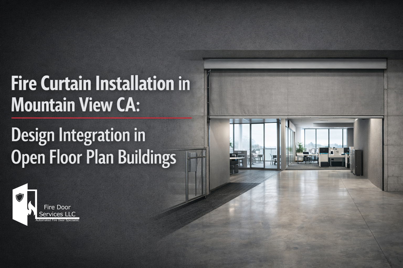 Fire Curtain Installation in Mountain View CA: Design Integration in Open Floor Plan Buildings