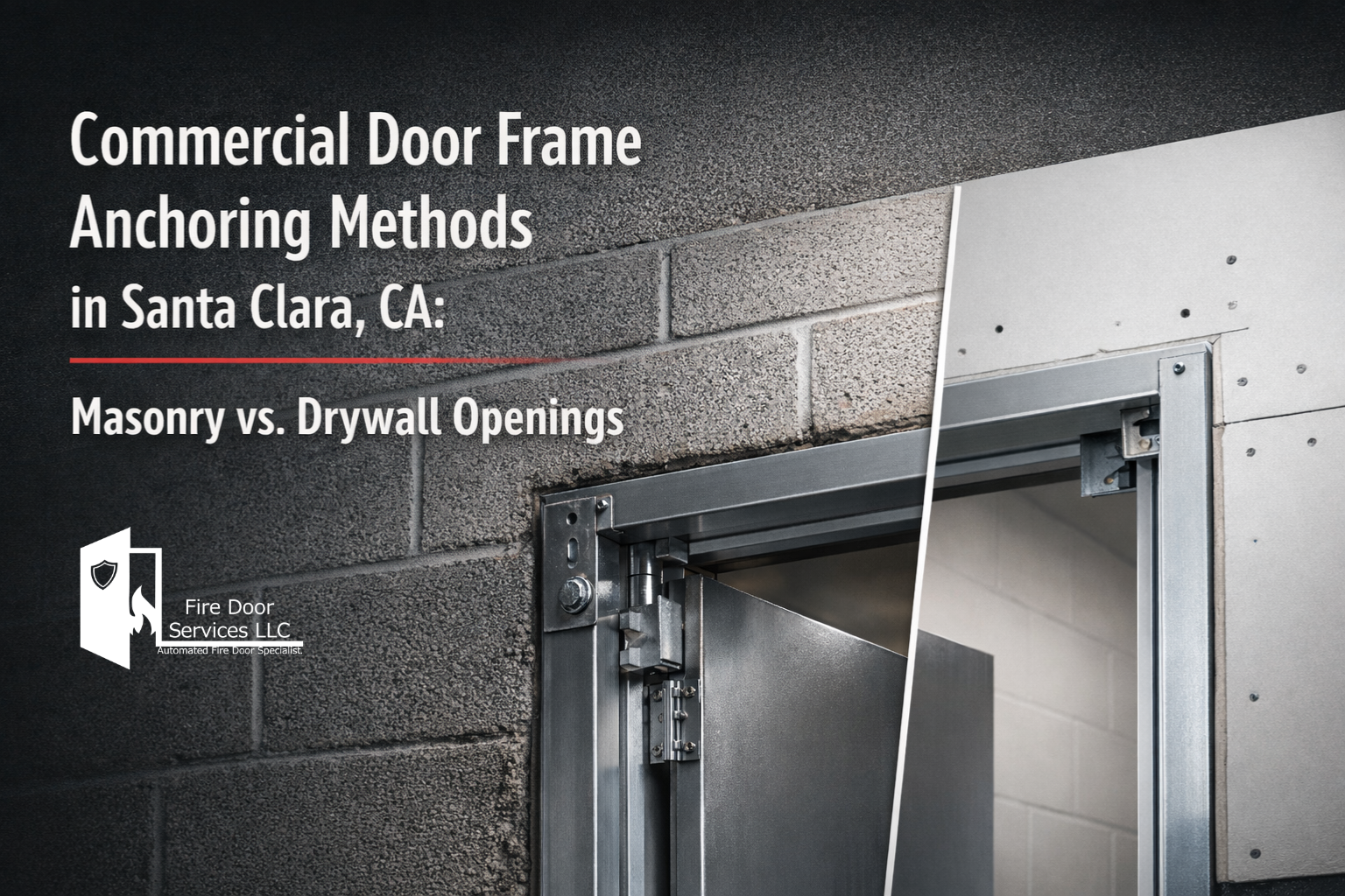 Commercial Door Frame Anchoring Methods in Santa Clara CA: Masonry vs Drywall Openings