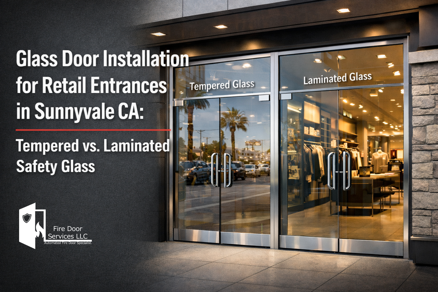 Glass Door Installation for Retail Entrances in Sunnyvale CA: Tempered vs Laminated Safety Glass