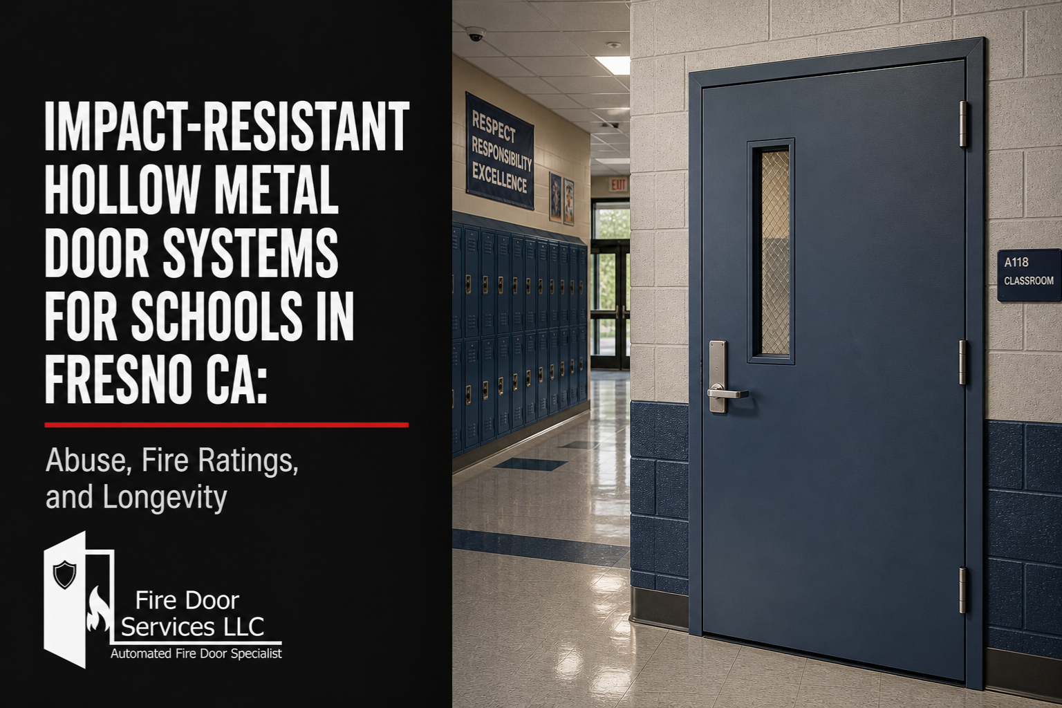 Impact-Resistant Hollow Metal Door Systems for Schools in Fresno CA: Abuse, Fire Ratings, and Longevity
