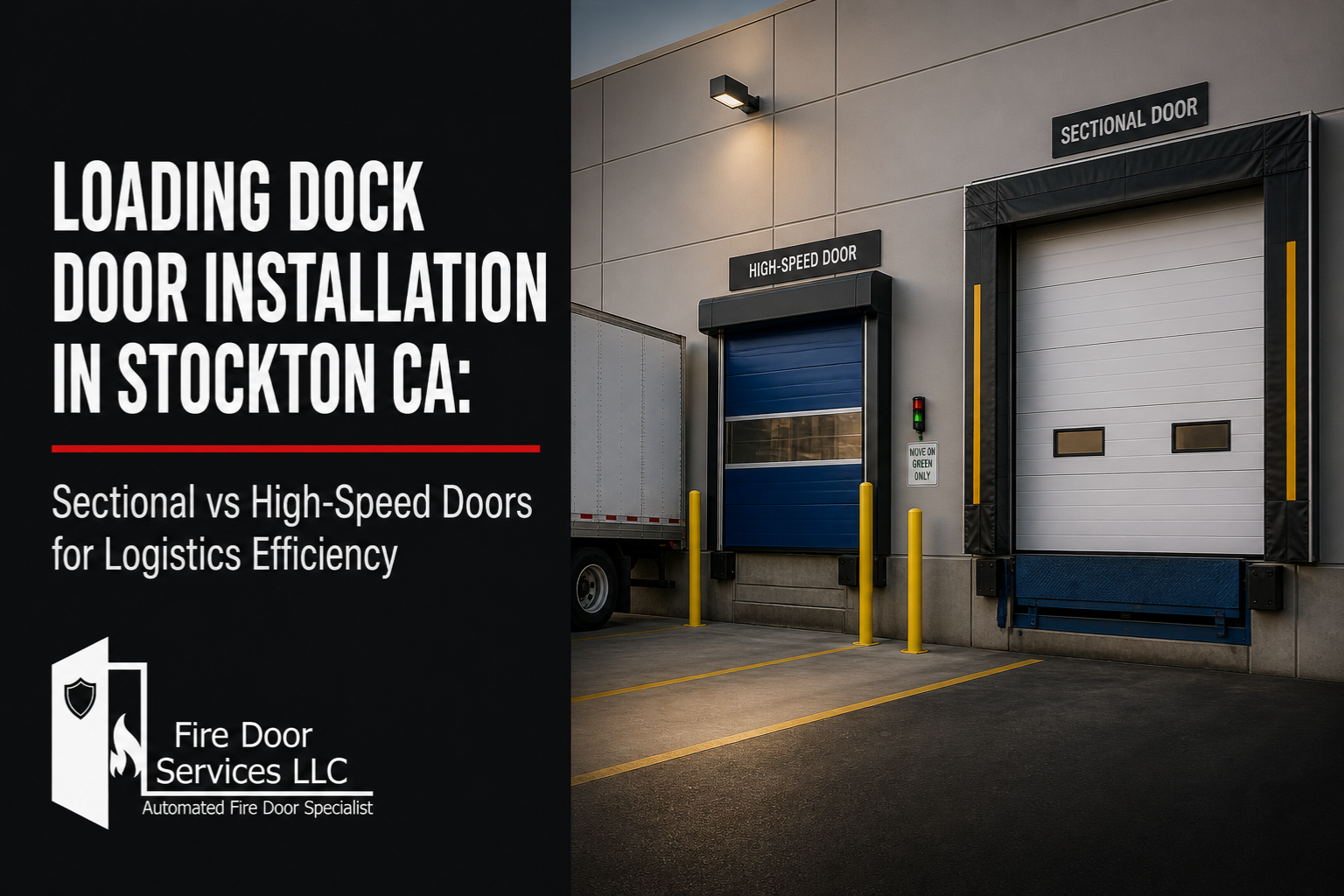 Loading Dock Door Installation in Stockton CA: Sectional vs High-Speed Doors for Logistics Efficiency