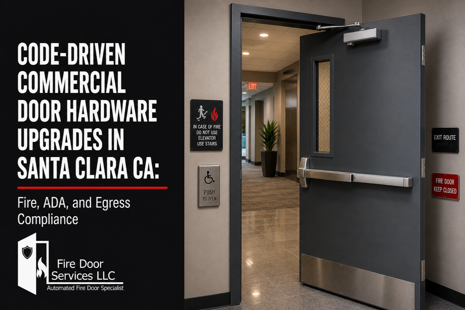 Code-Driven Commercial Door Hardware Upgrades in Santa Clara CA: Fire, ADA, and Egress Compliance