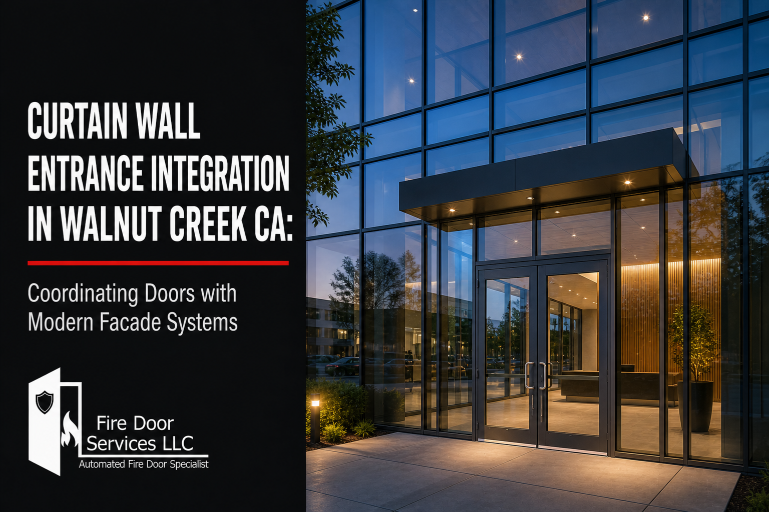 Curtain Wall Entrance Integration in Walnut Creek CA: Coordinating Doors with Modern Facade Systems
