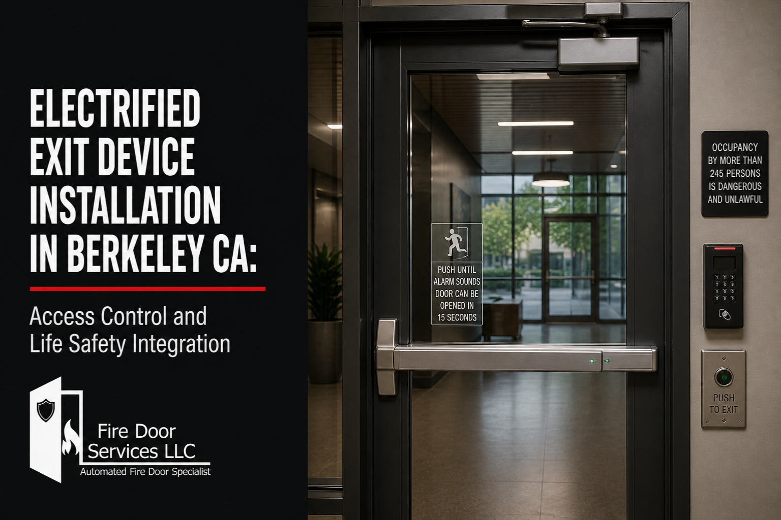 Electrified Exit Device Installation in Berkeley CA: Access Control and Life Safety Integration