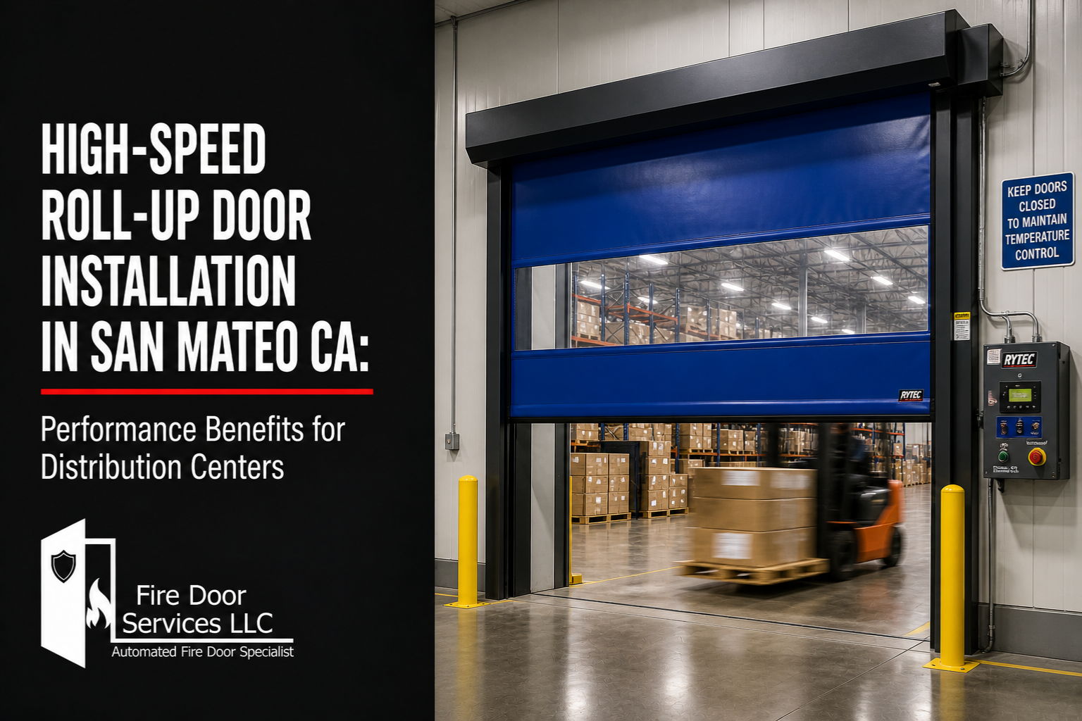 High-Speed Roll-Up Door Installation in San Mateo CA: Performance Benefits for Distribution Centers
