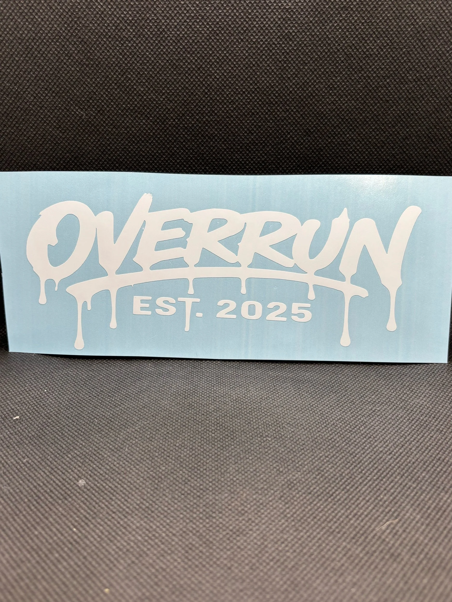 OVERRUN V2 DIE CUT STICKER