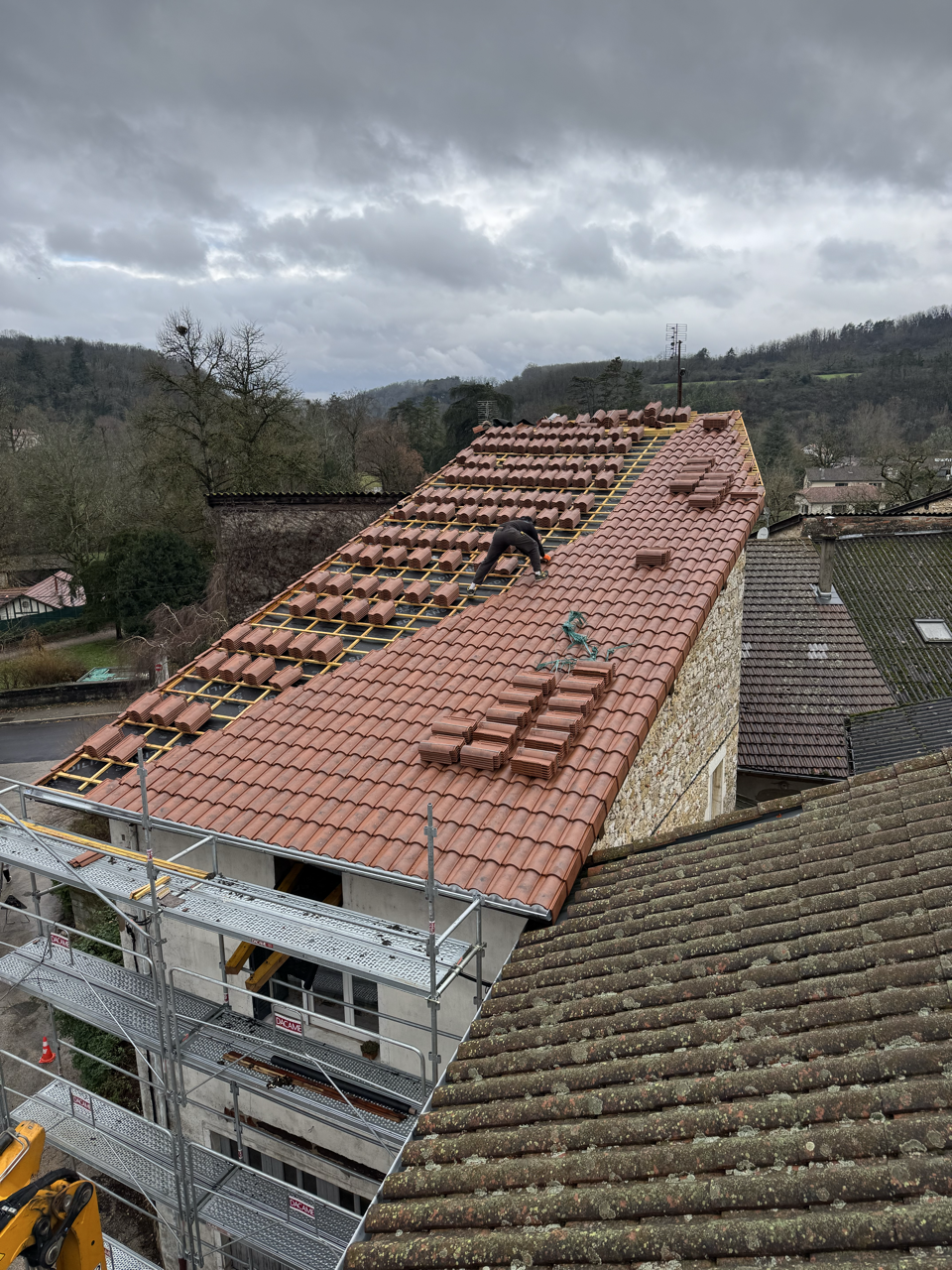 Travaux de couverture à Poncin (01) – Rénovation de toiture dans l’Ain