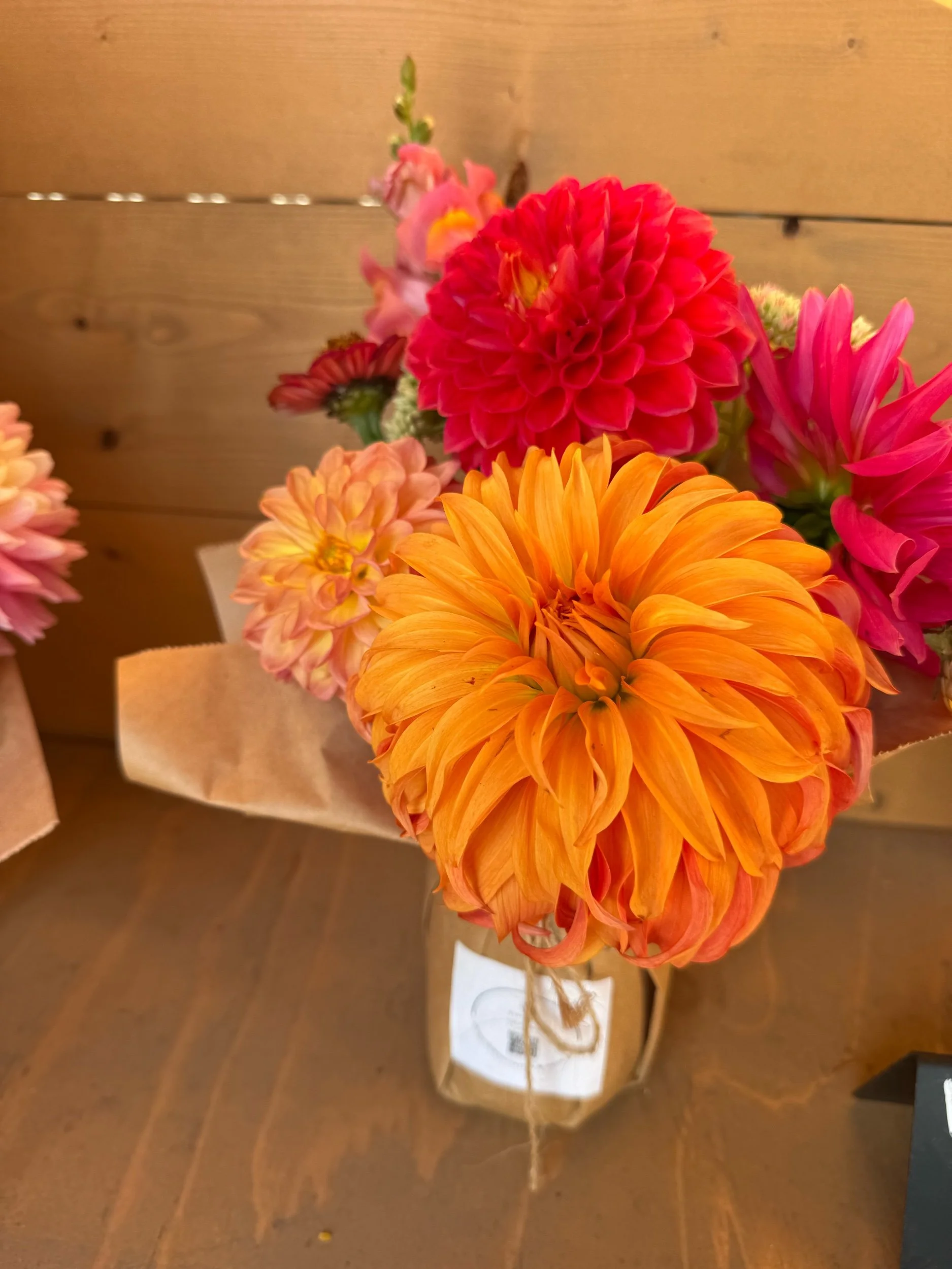 PRE- ORDER Fundraiser: Meet the Teacher Jar - Wrapped Mason Jar Arrangement - Seasonal