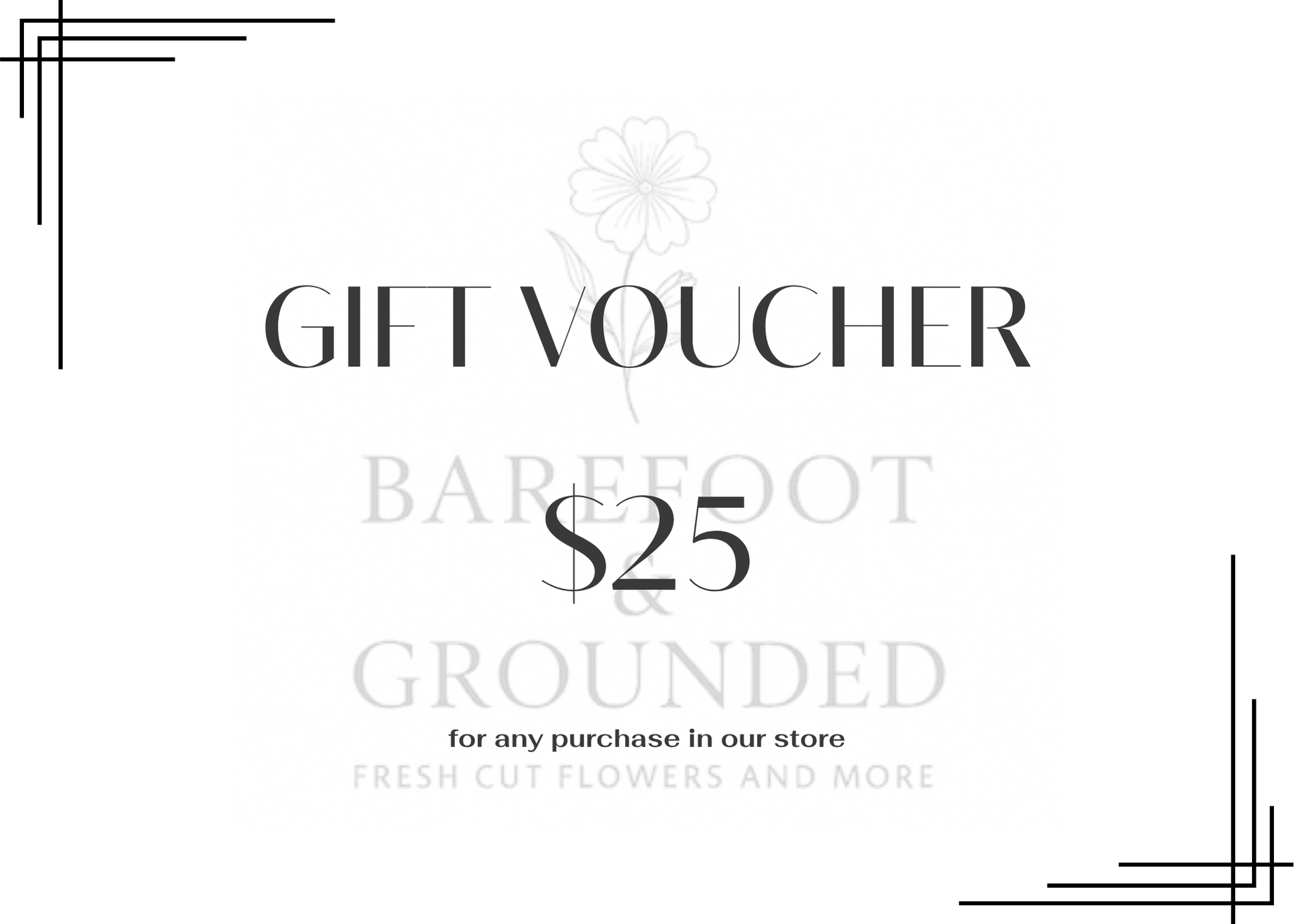 Gift Card/Vouchers - Multiple Denominations