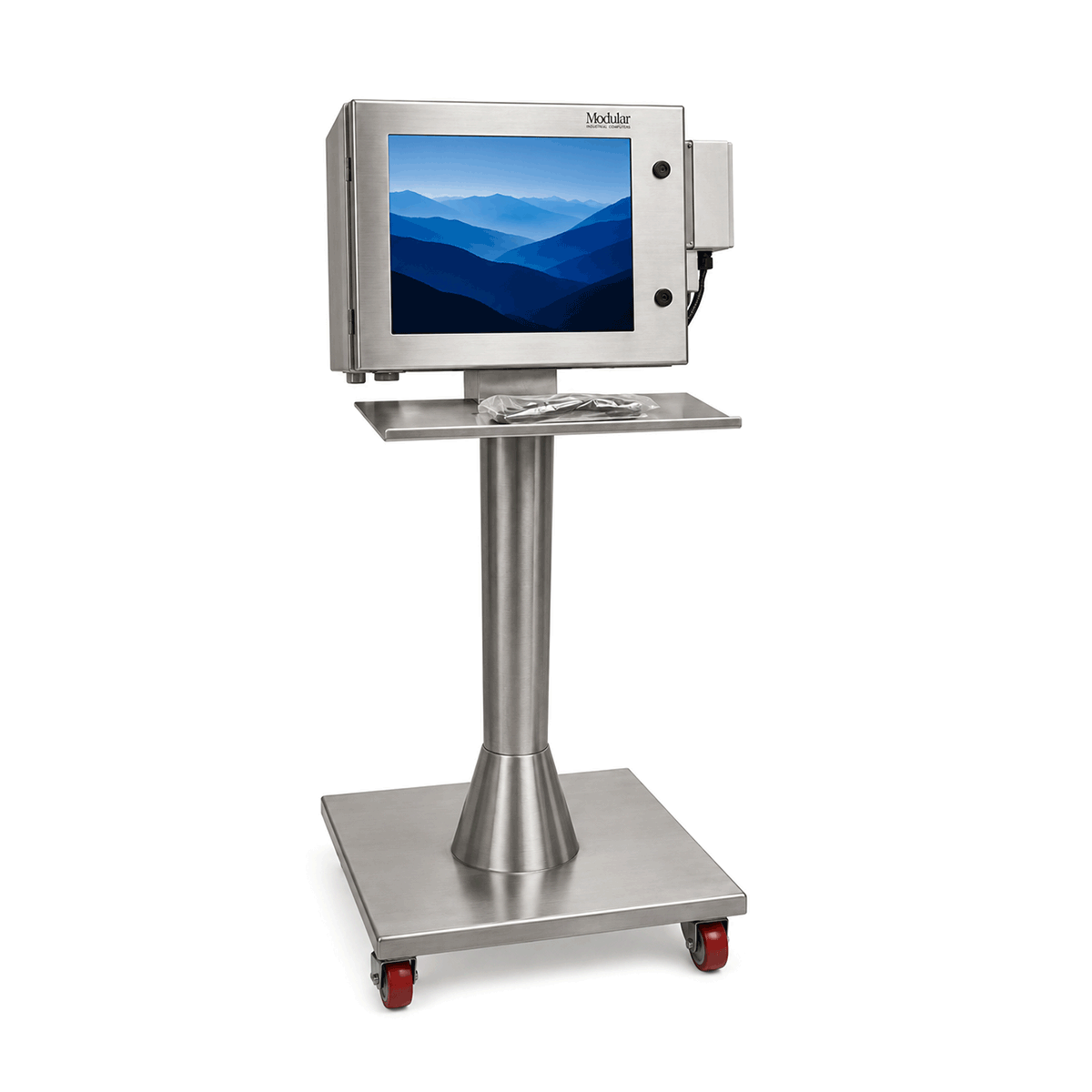 Mobile Pedestal w/ Keyboard Valet and FS PowerBox