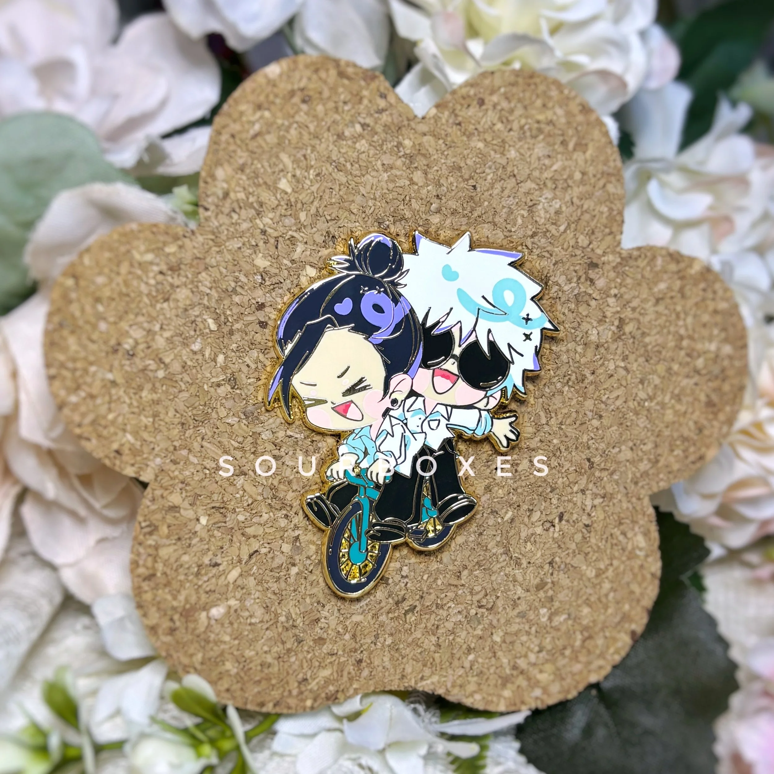 SatoSugu bike pin 🤍🖤
