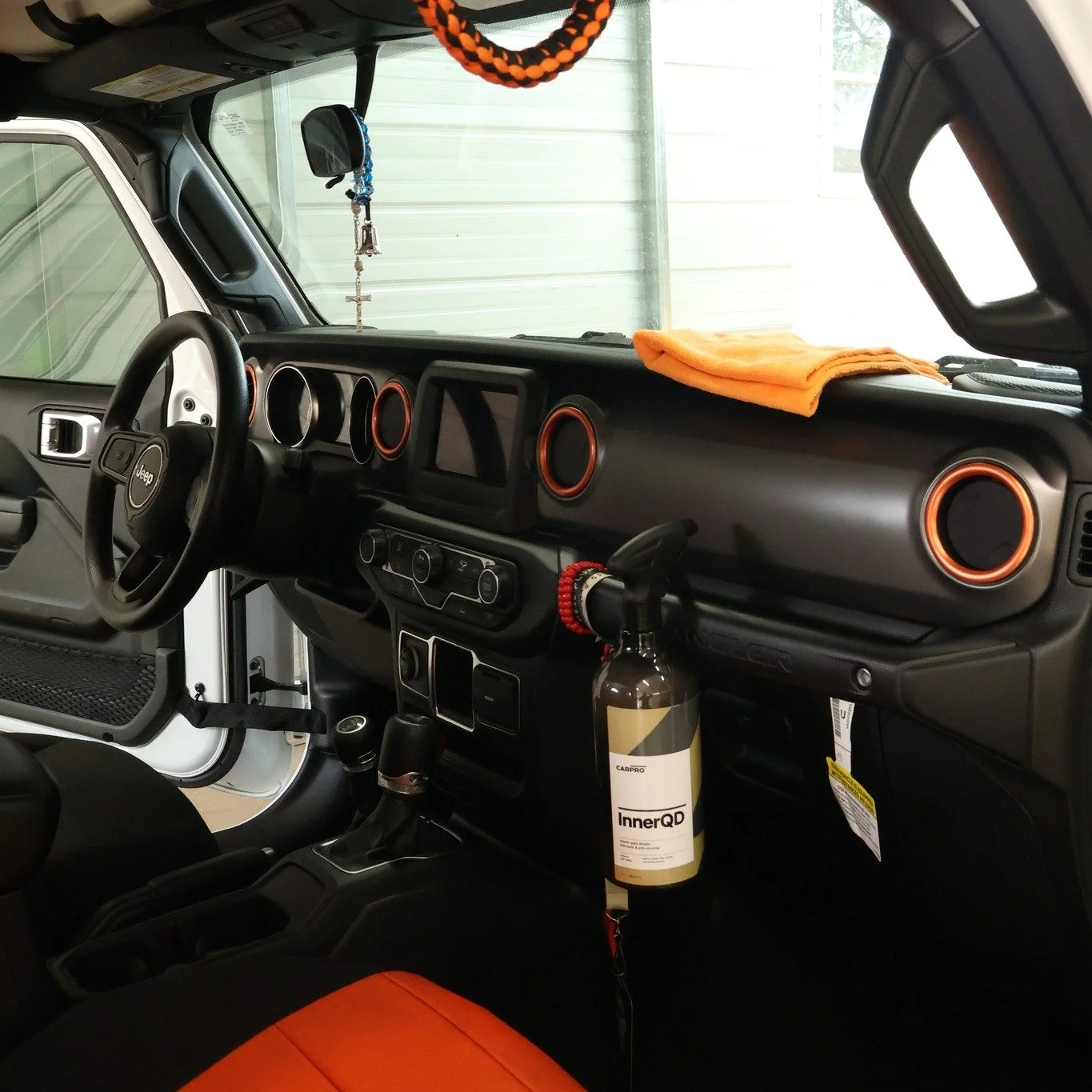Interior detail: dust removal, crevice cleaning, and UV protection on plastics-Omaha auto detailing