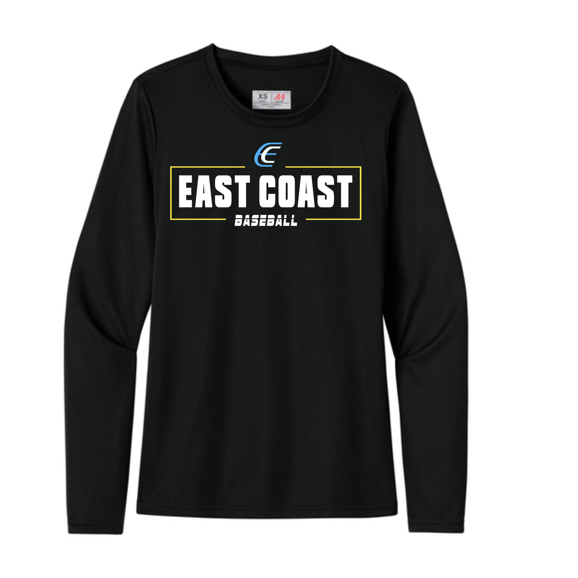 A4 Performance Dri Fit Long sleeve- Youth- Black