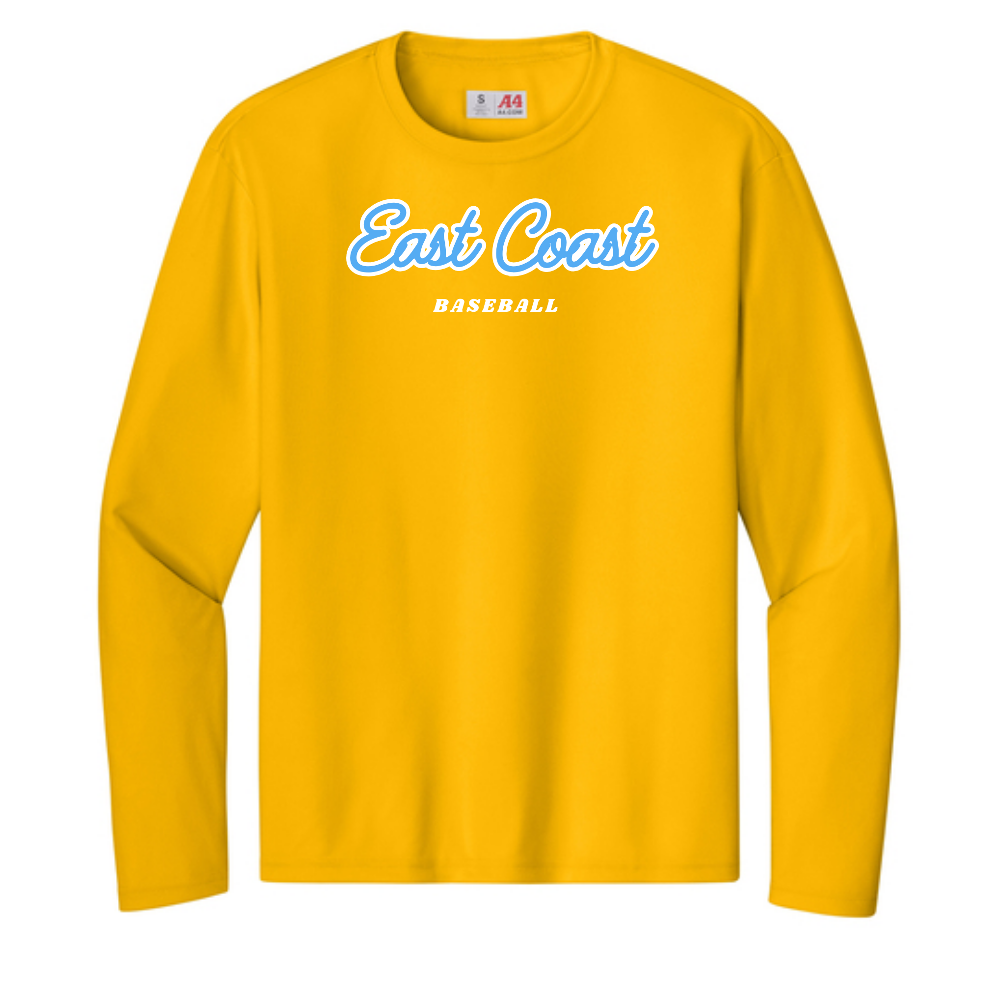 A4 Long sleeve Unisex Dri fit- Yellow