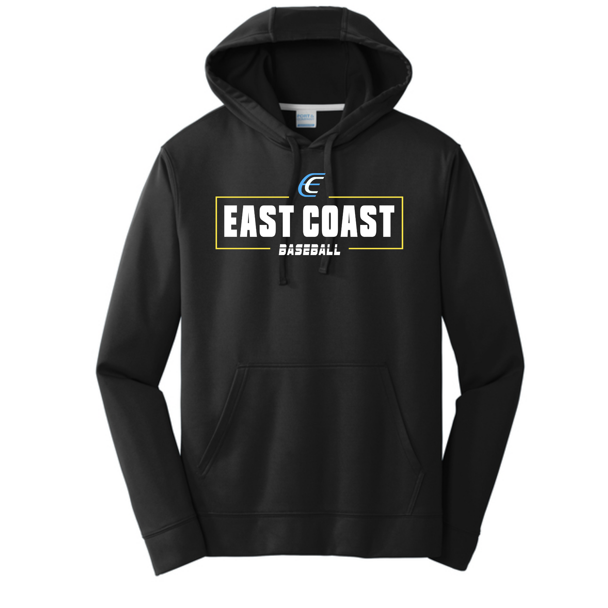 Port & Co Performance hooded fleece - unisex- Black