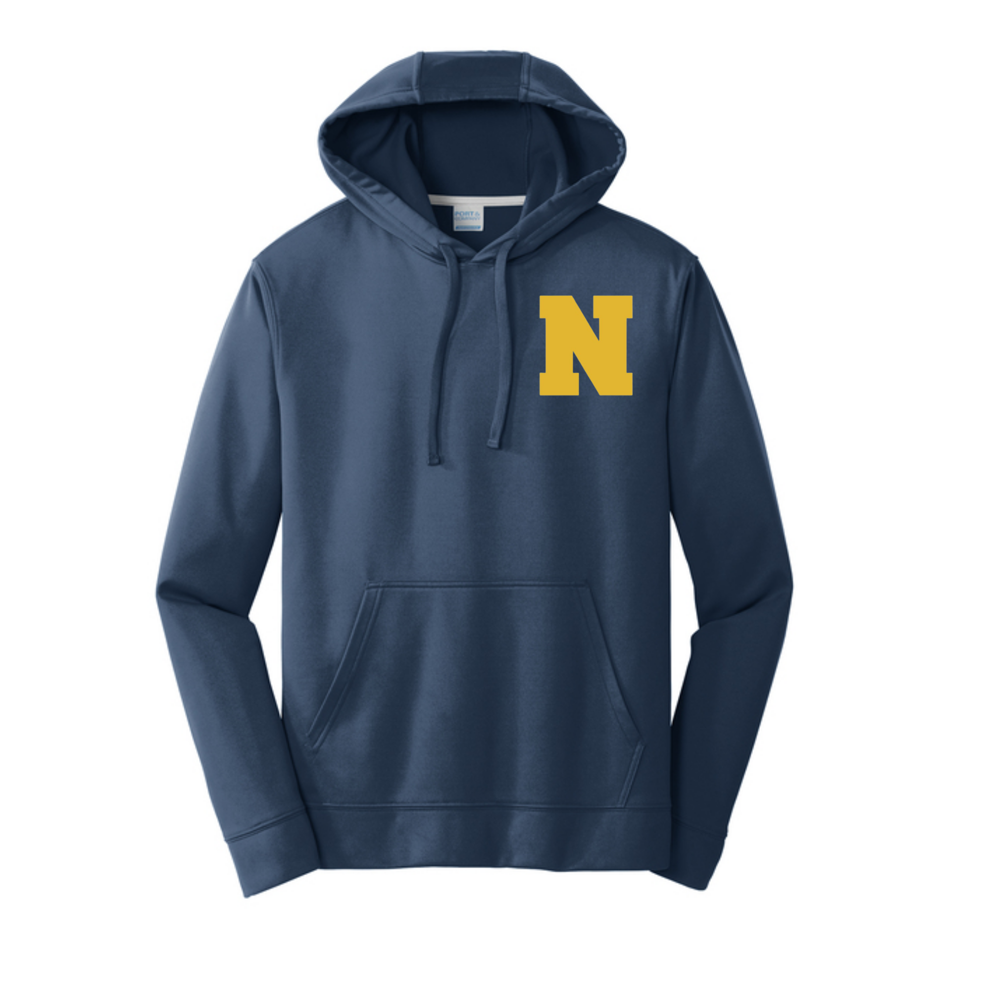 Port & Co Performance hooded Fleece- Navy