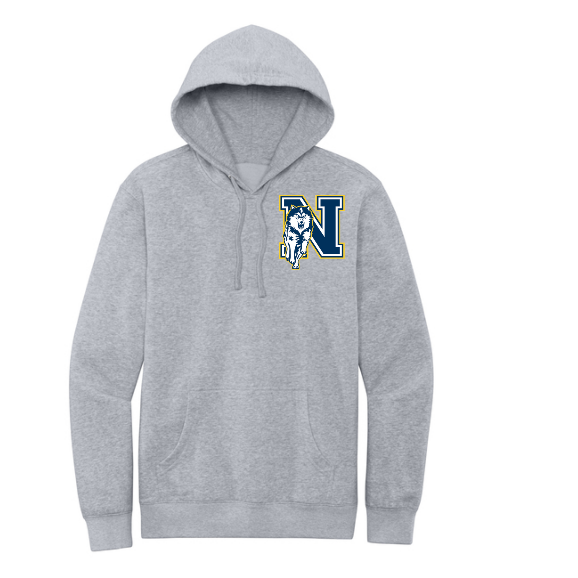 District Heathered Grey Fleece Hooded