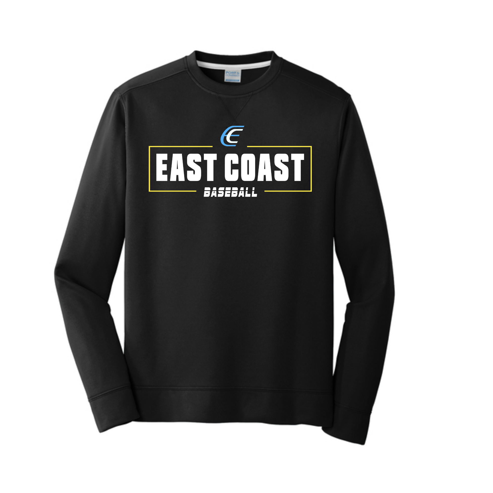 Port & Co Performance Crewneck fleece- Unisex- Black