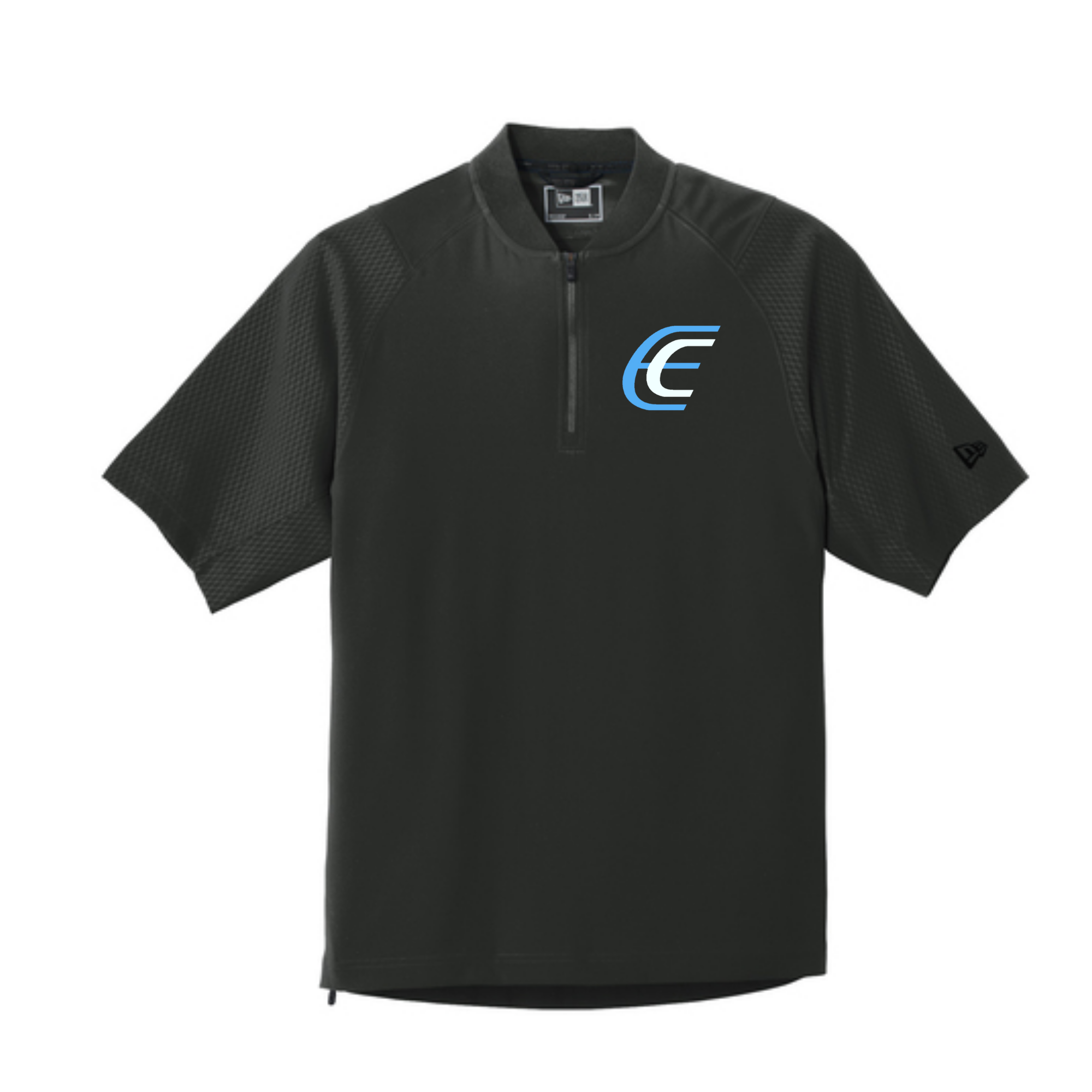 New Era 1/4 Zip up Pullover Unisex Embroidered - Black