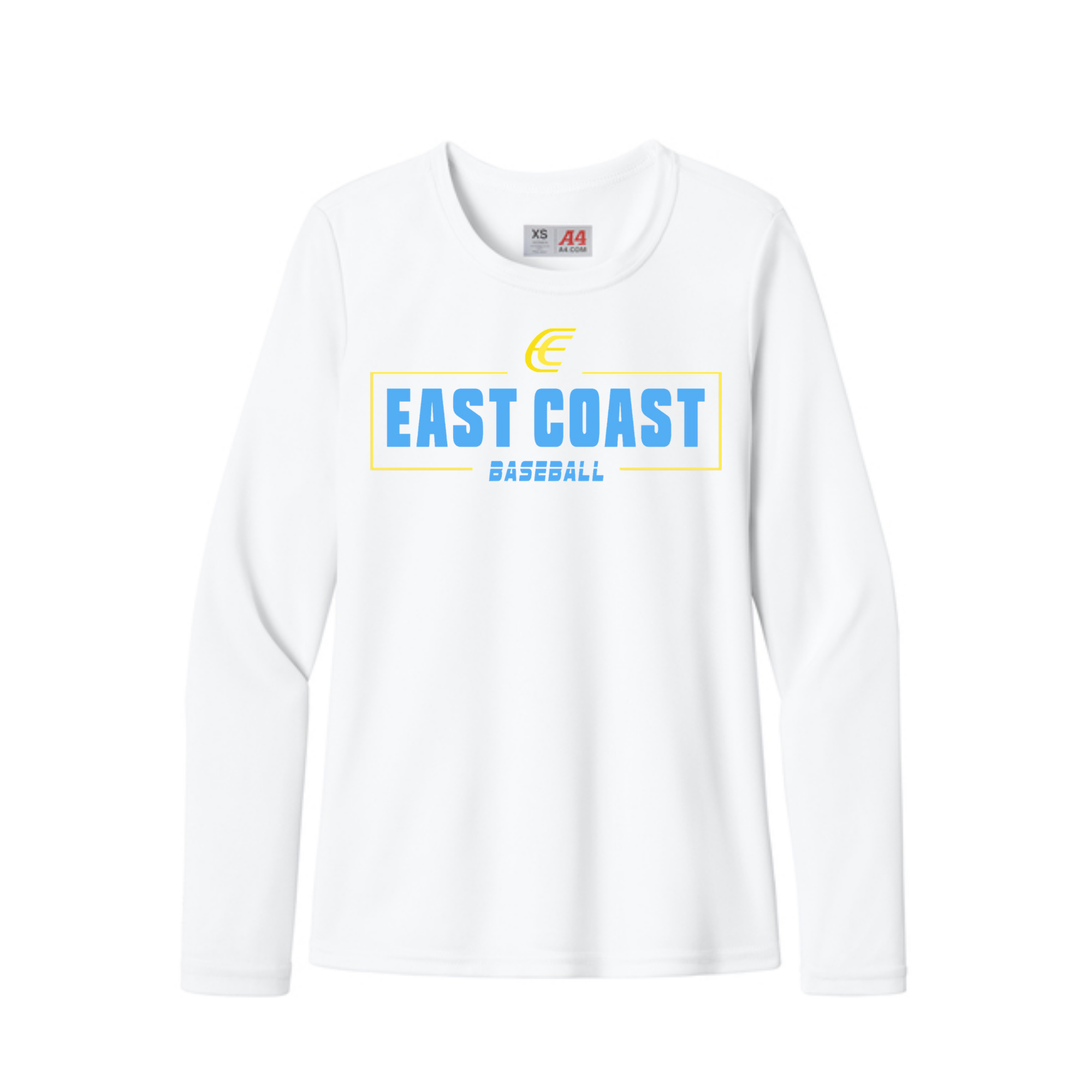 A4 Performance Dri Fit Long sleeve- Youth- White