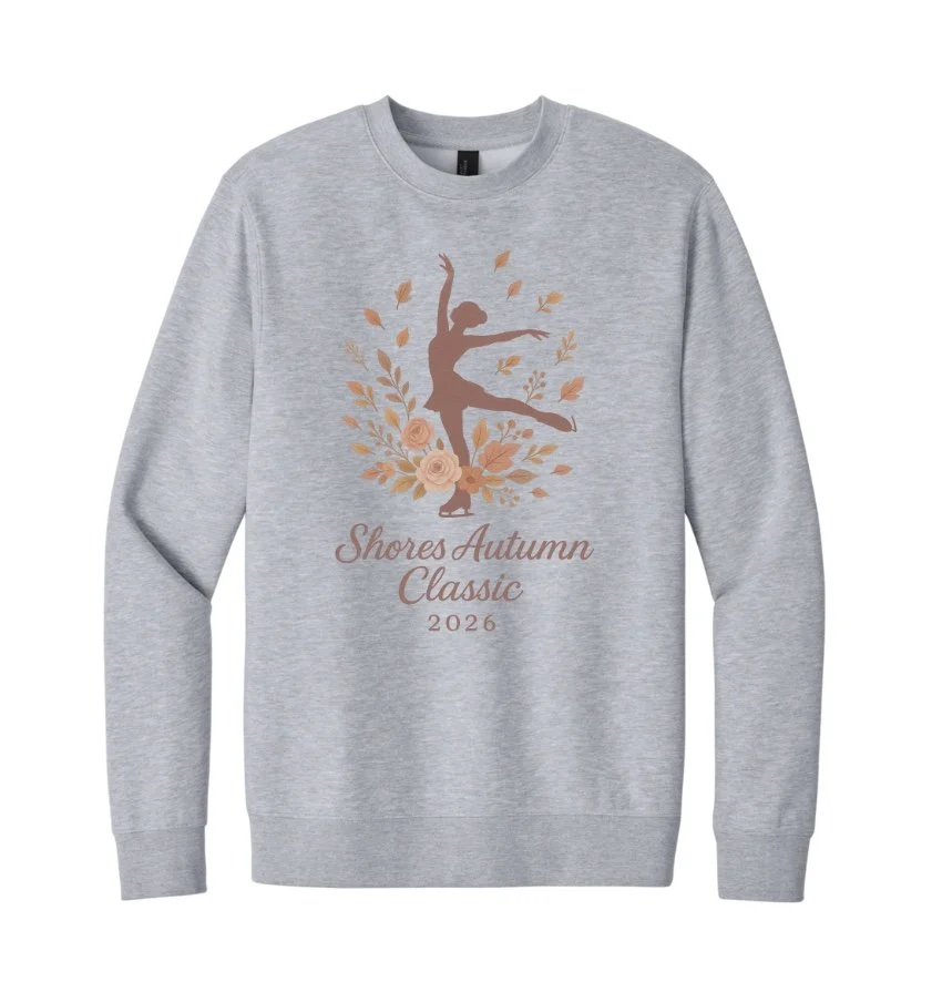 Light Grey Shores Autumn Classic Adult Crew - Design 1