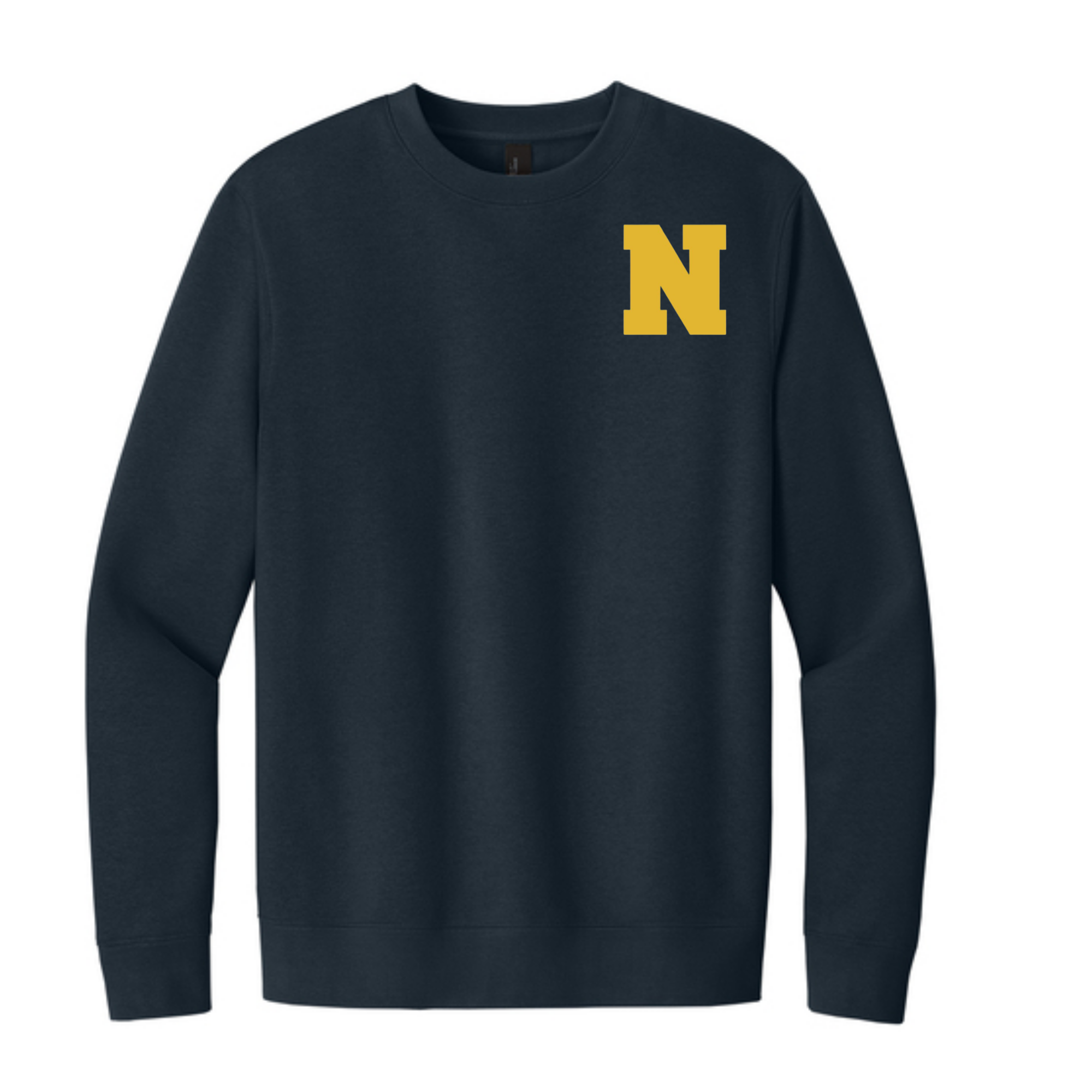 District Heathered Navy Fleece Crewneck