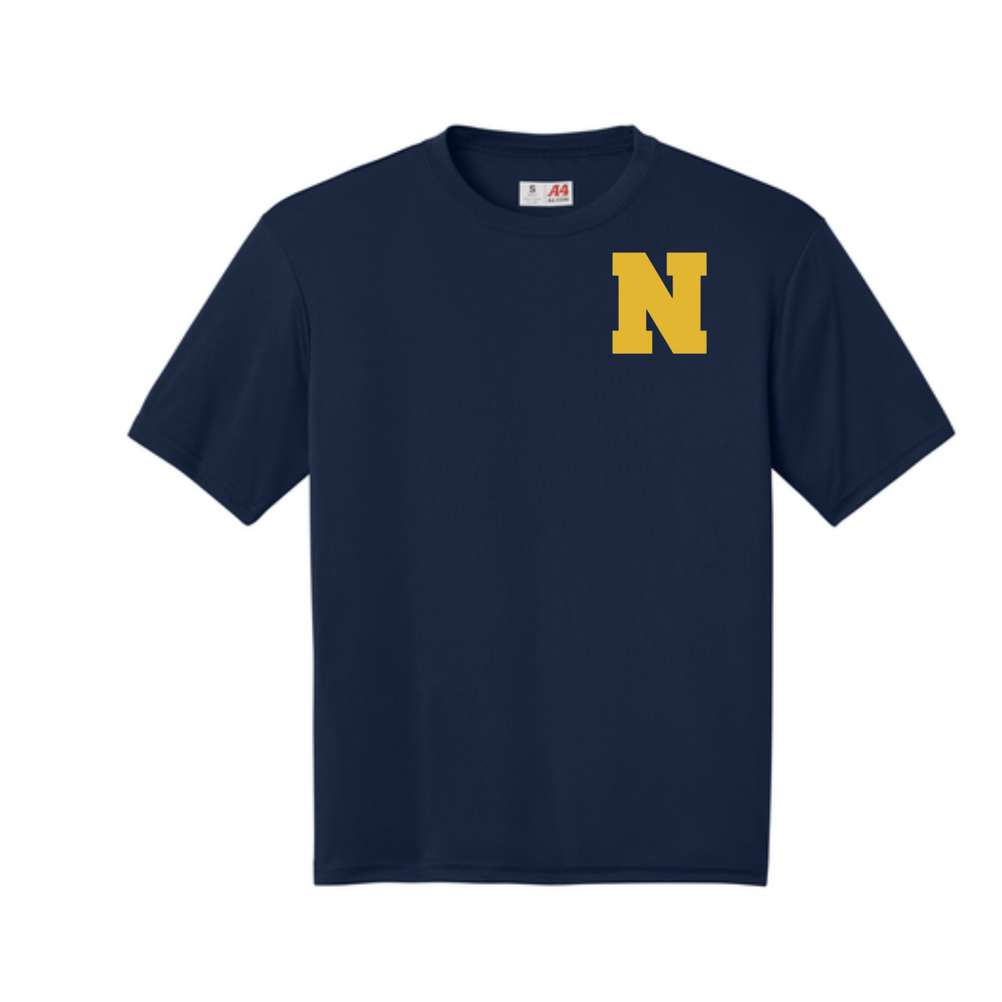 A4 Performance Dri Fit T Shirt- Navy