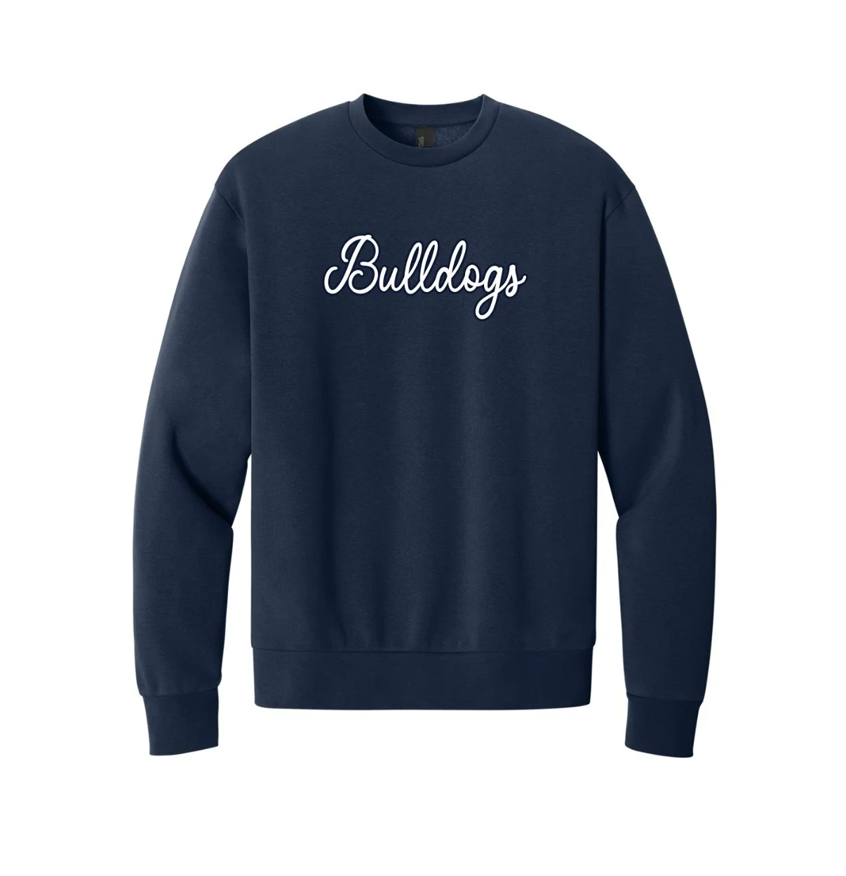 Yale Embroidered Script Crew