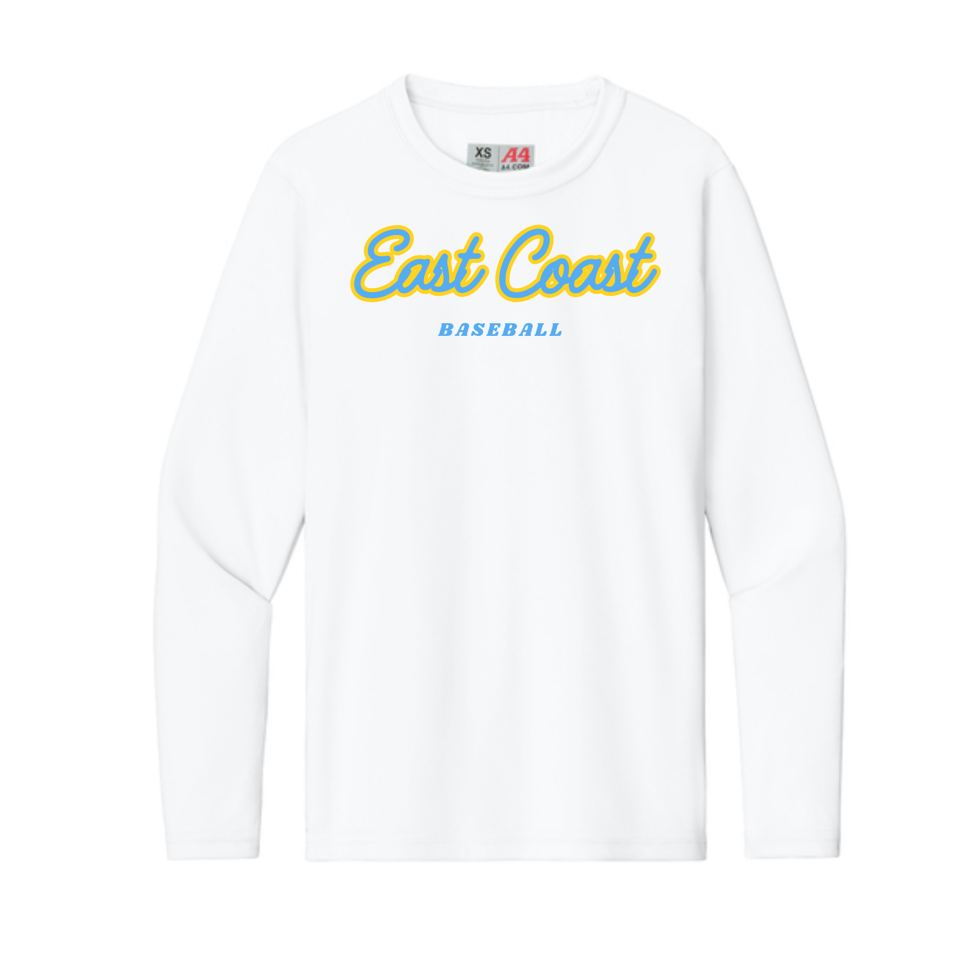 A4 Long Sleeve Dri Fit Unisex - White