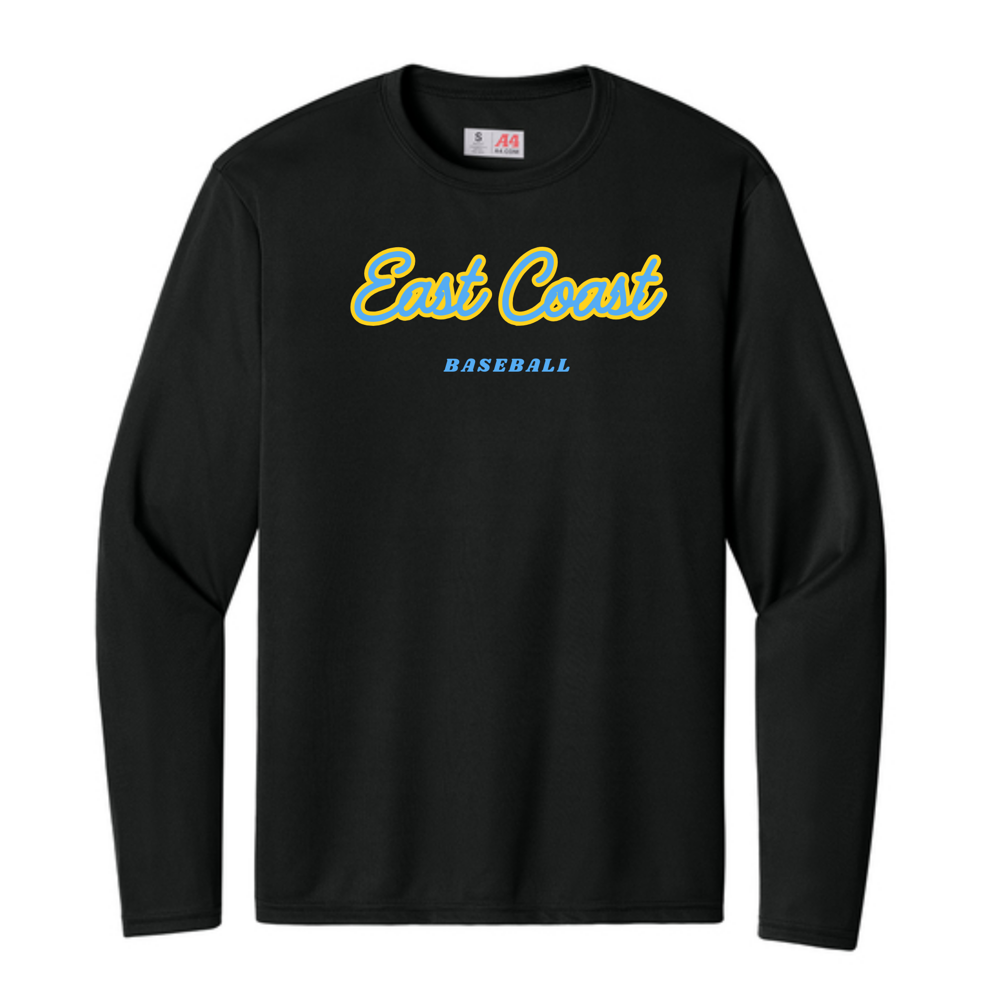 A4 Long sleeve Dri Fit - Youth- Black