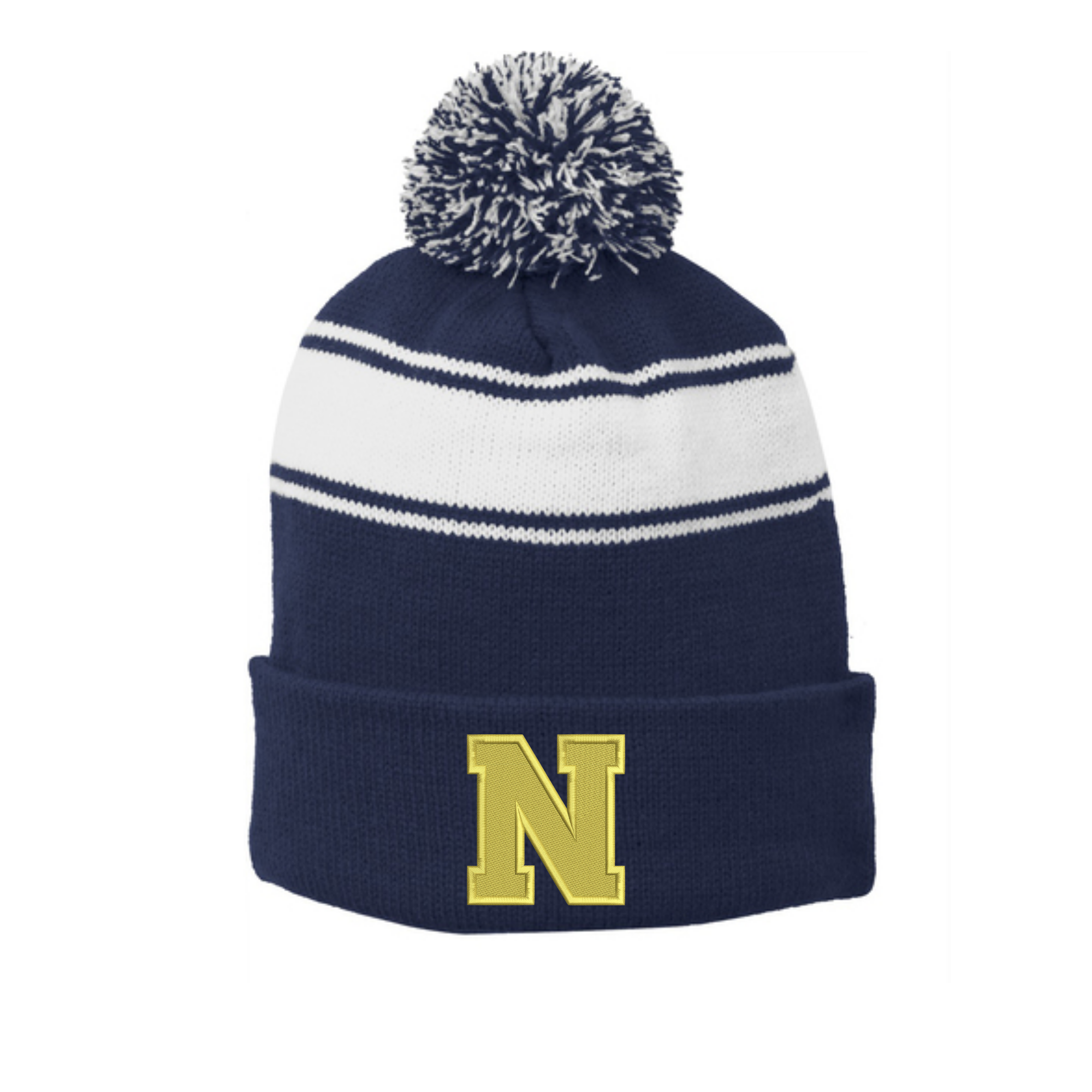 Sport Tek Pom Beanie Embroidered