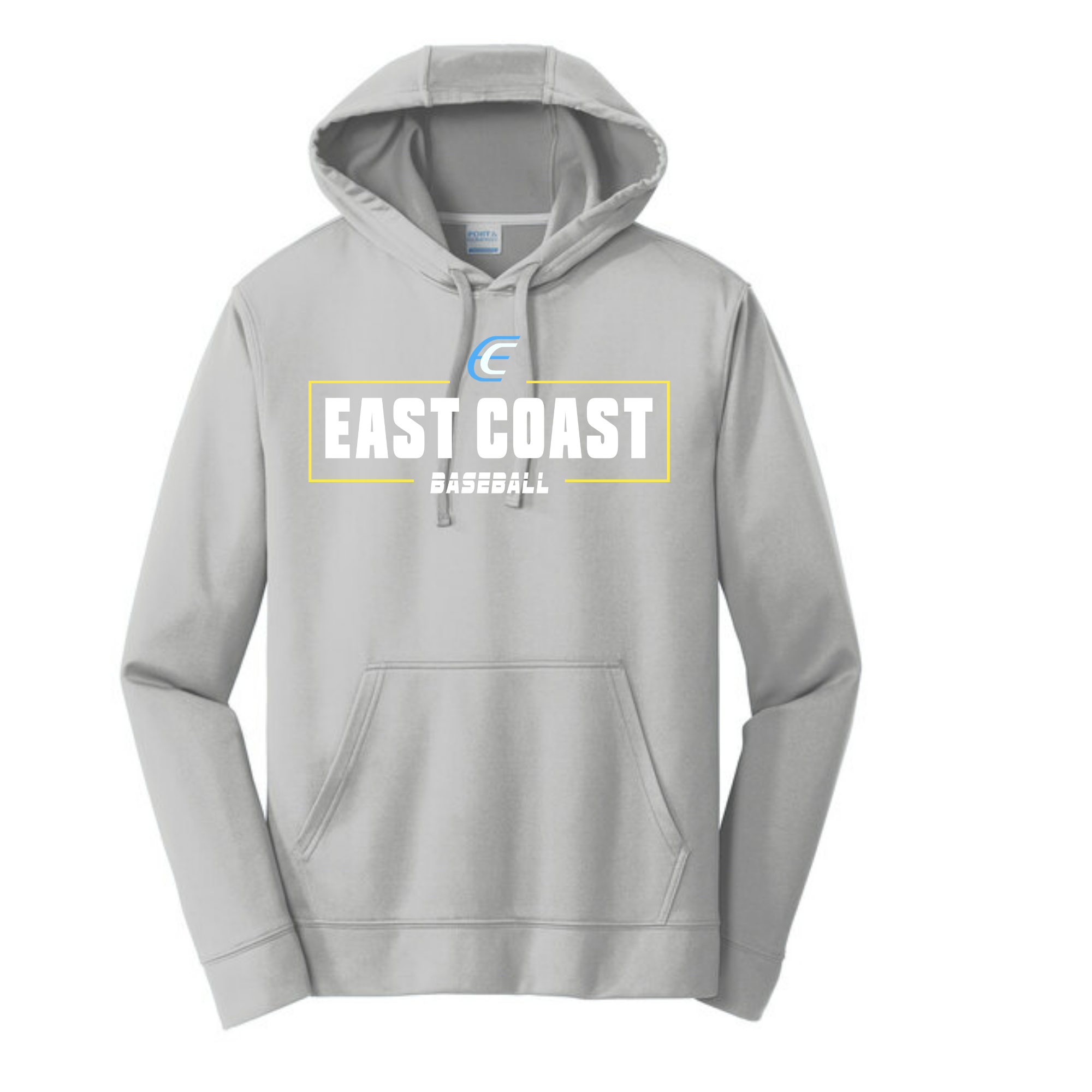 Port & Co Performance Hooded fleece Unisex- Grey