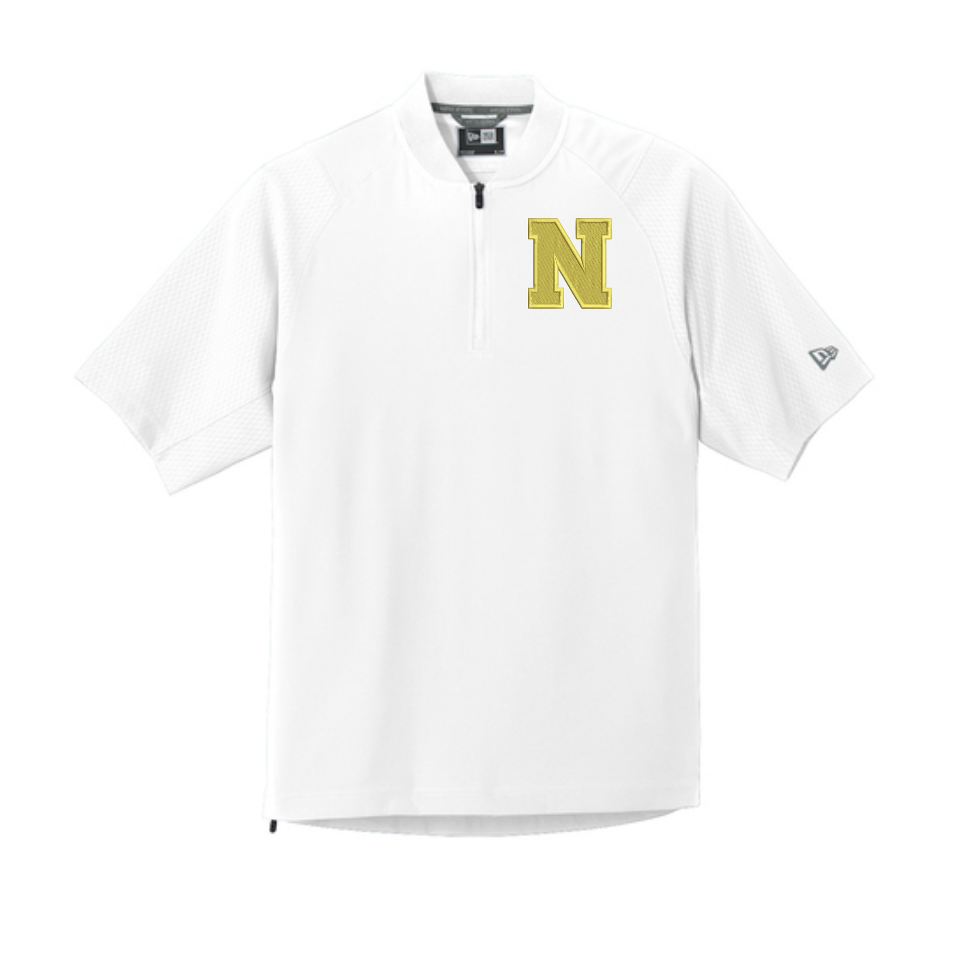 New Era 1/4 Performance pullover- White - Northern Logo Embroidered