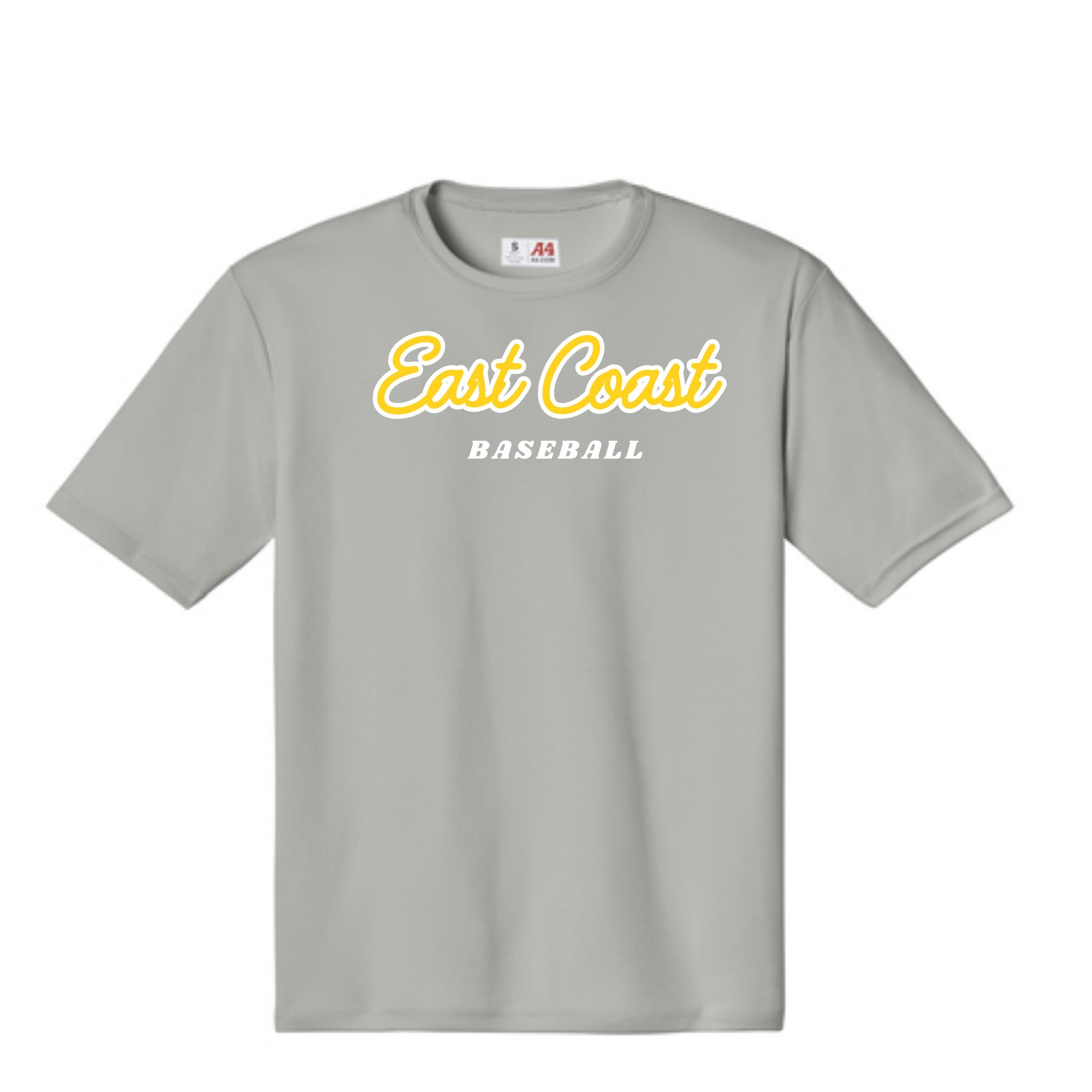 A4  Performance Dri Fit Unisex T Shirt - Gray