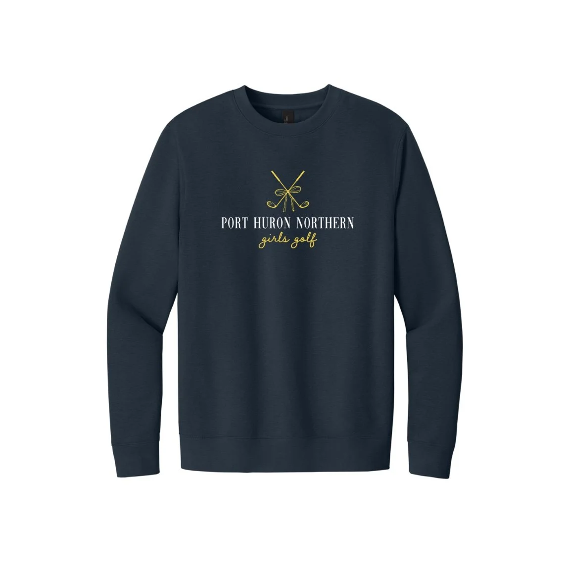 PHN Girls Golf Navy Preppy Crewneck