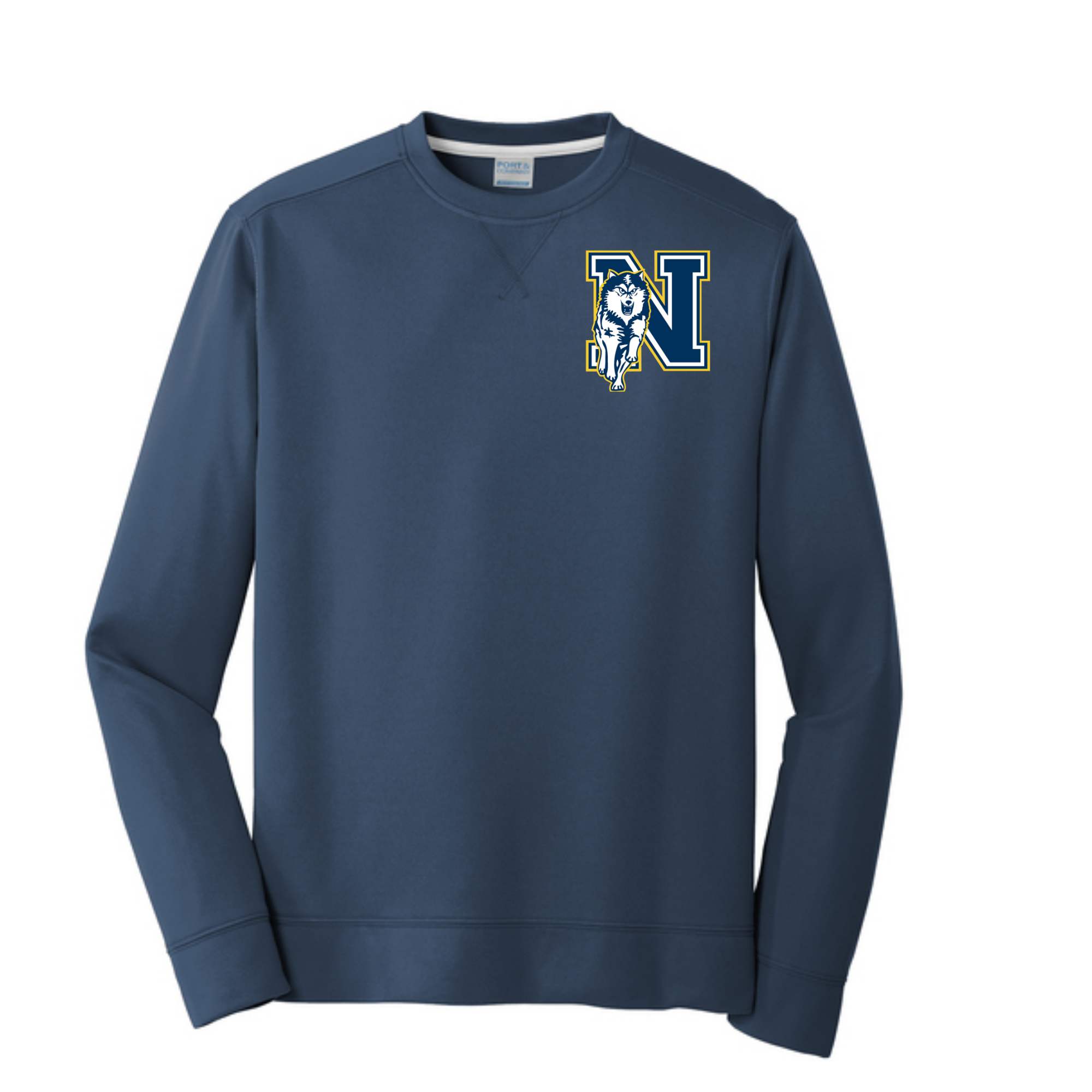 Port & Co Crewneck fleece pullover Navy