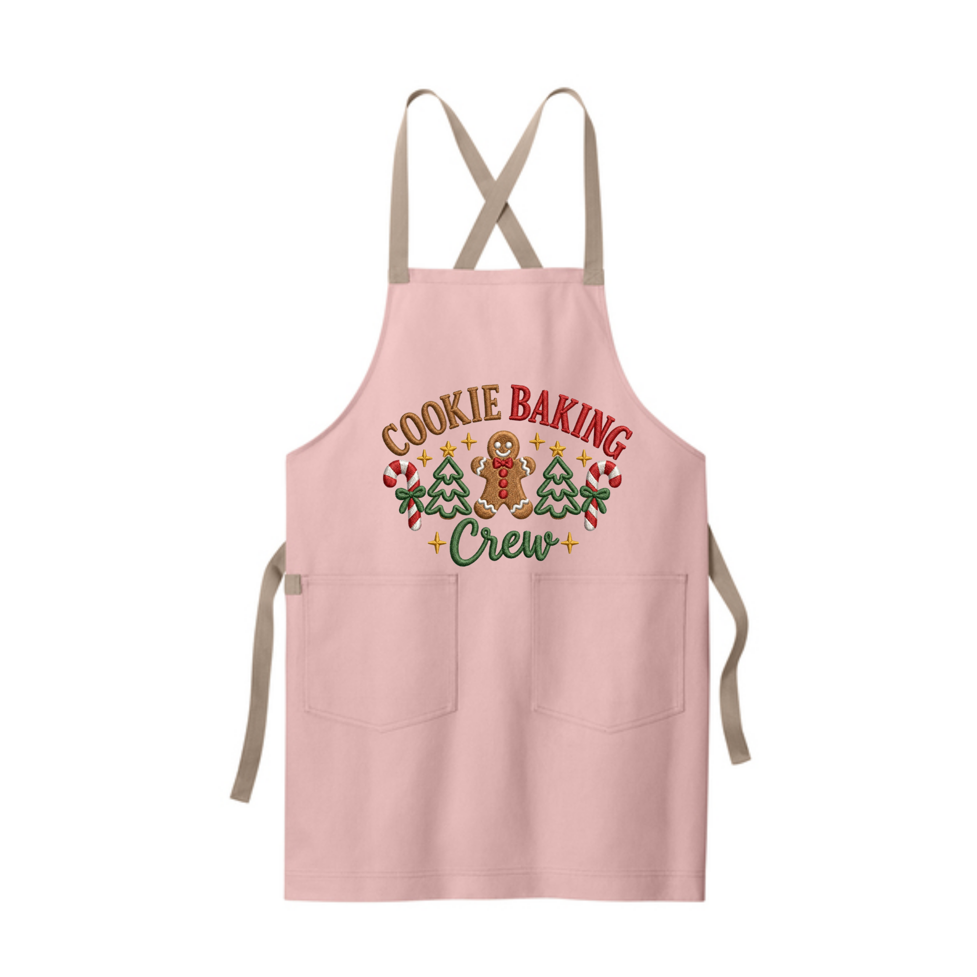 Christmas Baking Crew Embroidered Apron
