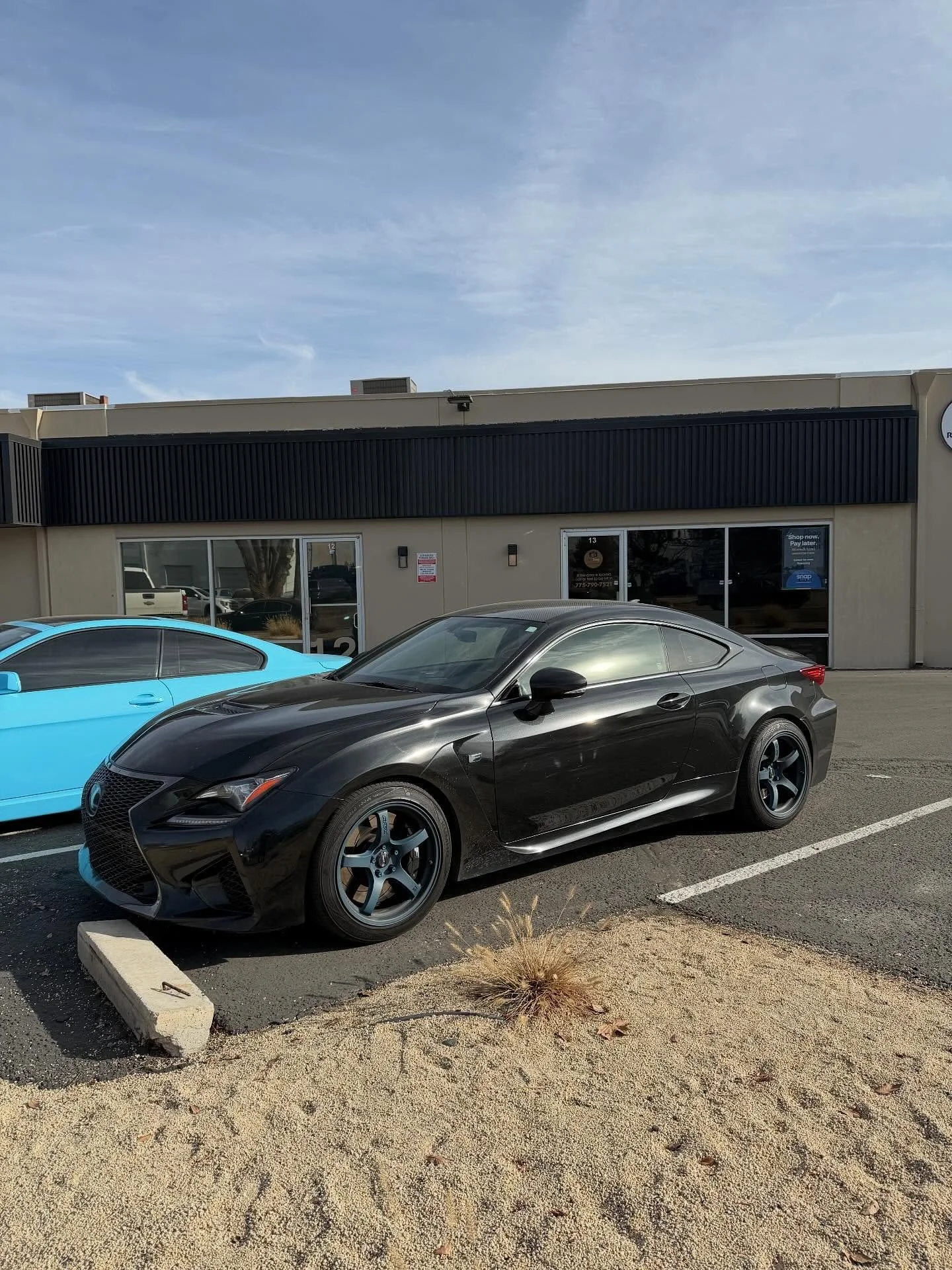 Lexus RC F in for some goodies 
-Harmonic damper ✅ 
-Blue waterpump pulley ✅ 
-Blue idler pulley ✅ 
-Gates green serpentine belt ✅ 

Call or text to get on the schedule! BBC