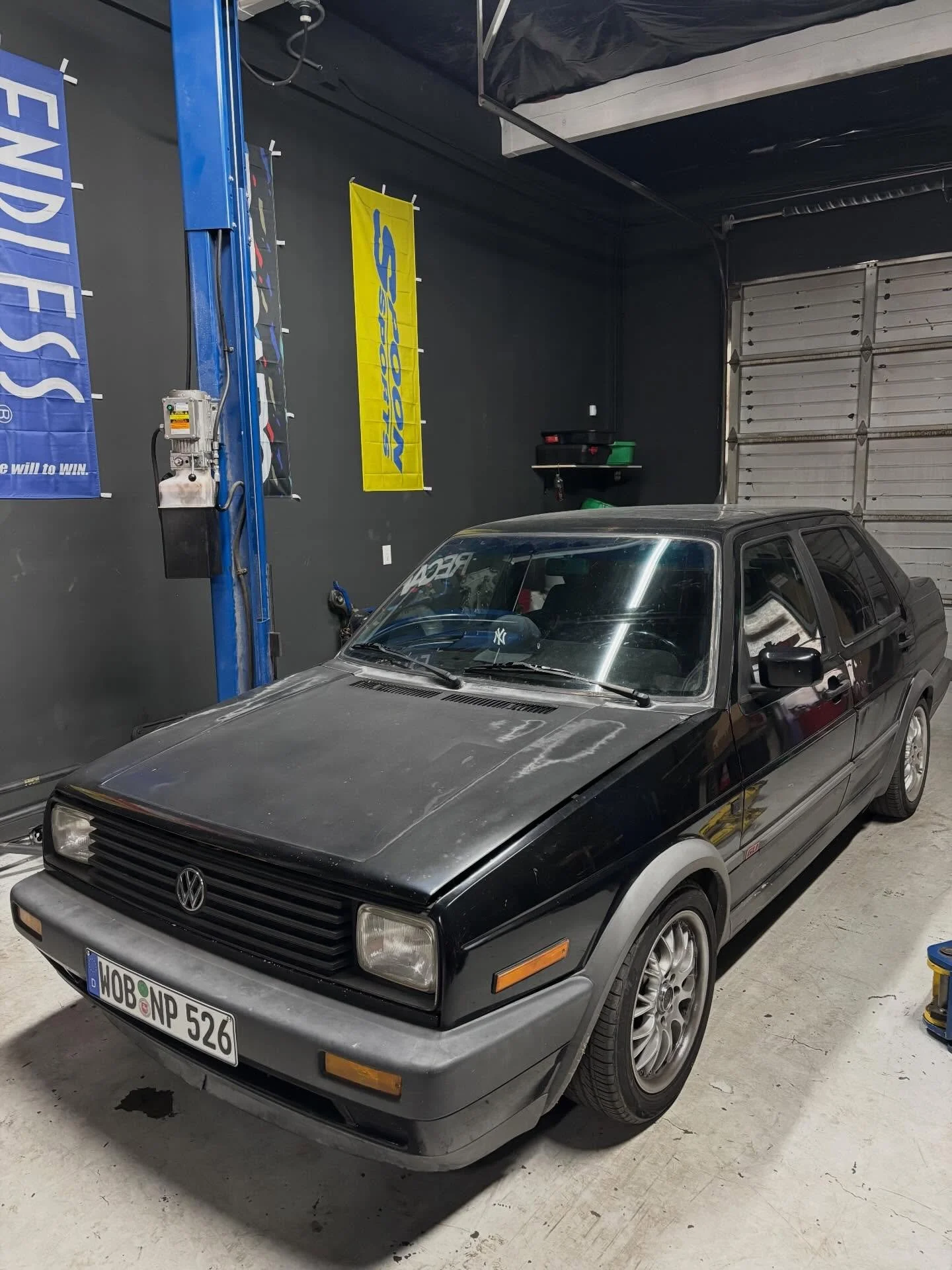 @jimboostin 1992 GLI in for some maintenance a couple weeks ago! 
Timing belt/Water pump replacement ✅ 
Block thread repair ✅ 
Oil cooler gasket replacement ✅
Crankcase vent gasket replacement ✅ 
Valve cover gasket replacement ✅ 
Distributor Cap &amp
