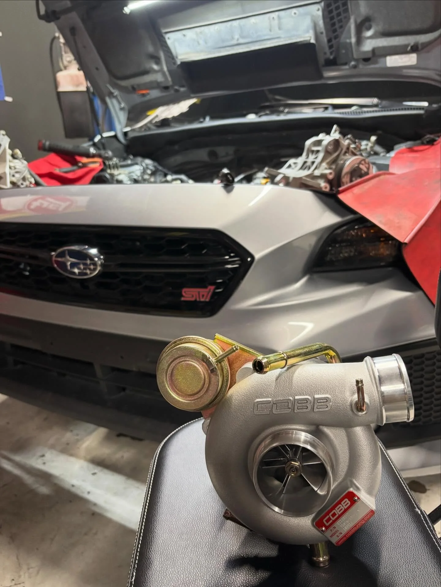 2019 STi in for some @cobbtuning goodies!

20g turbo ☑️ 
1050cc injectors ☑️ 
Turbo inlet ☑️ 
340lph fuel pump ☑️ 
V3 Air-Oil separator ☑️ 
3-port boost controller ☑️ 

Call or text to get on the schedule
#STi #cobbtuning #performance #turbo #foryou