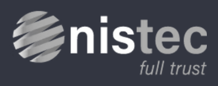 NISTEC logo with a spherical icon and the words 'nist' and 'full trust'.