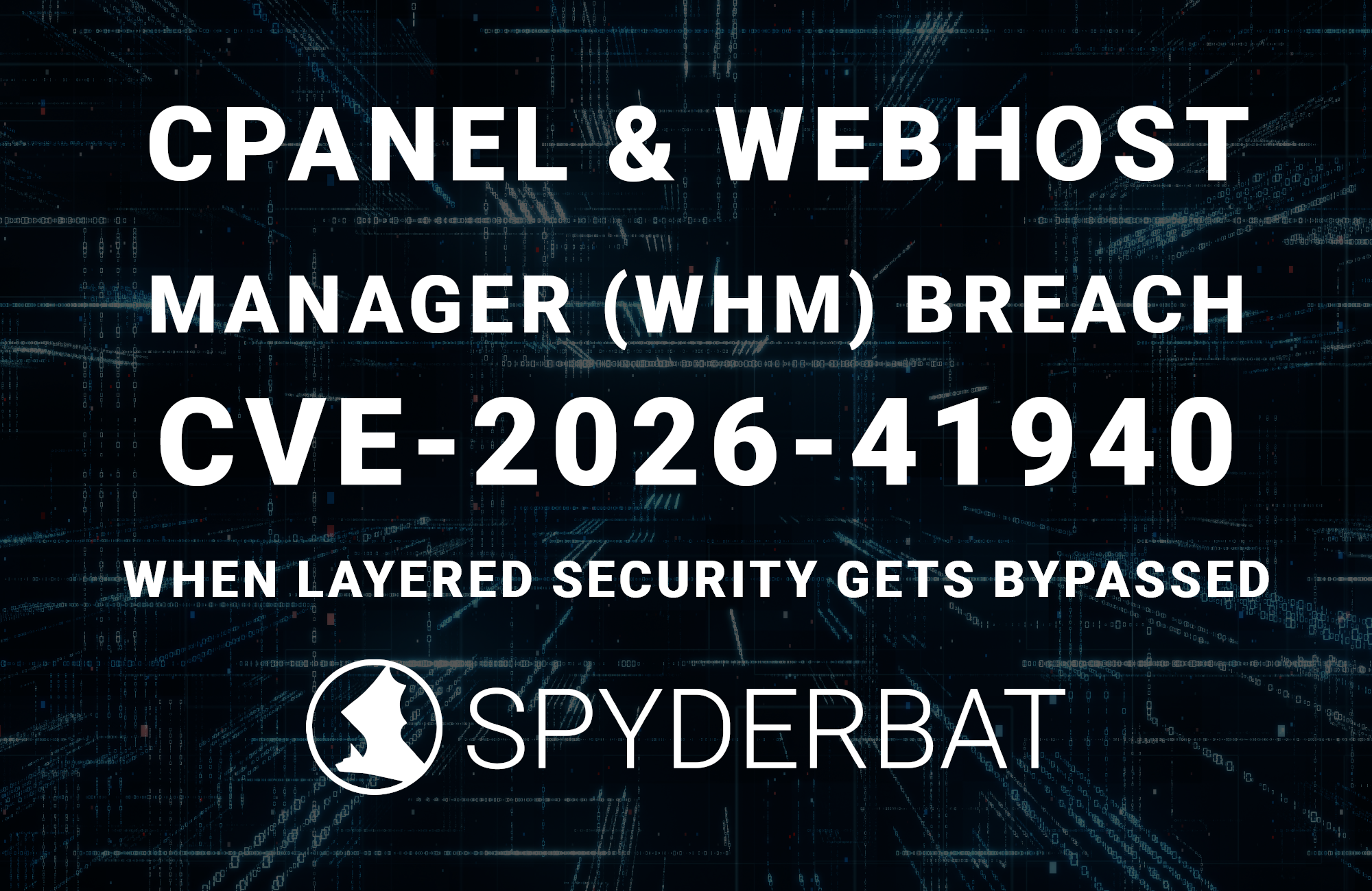 cPanel &amp; WebHost Manager (WHM) Breach 