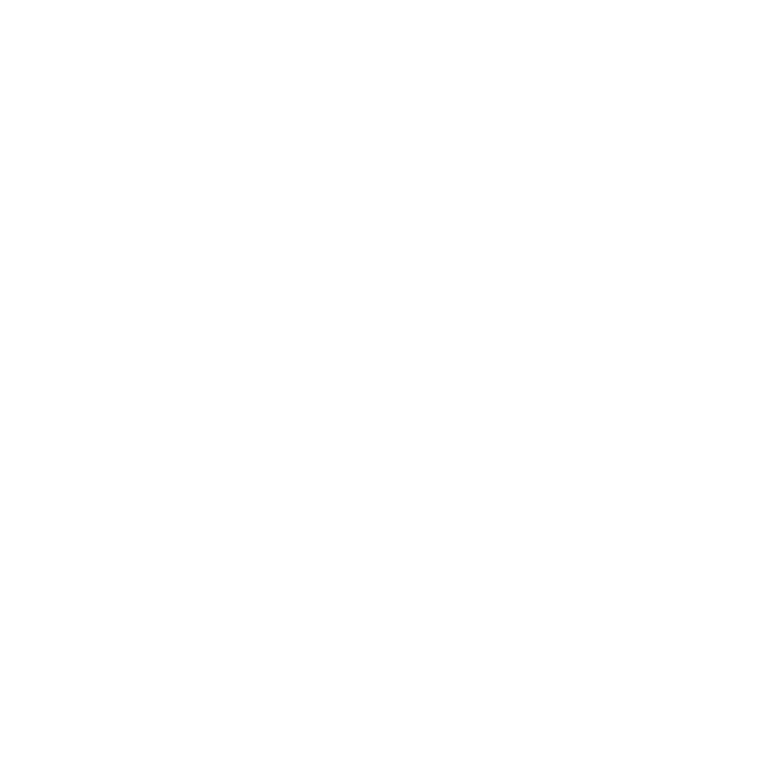 Outline of a magnifying glass with a black background.